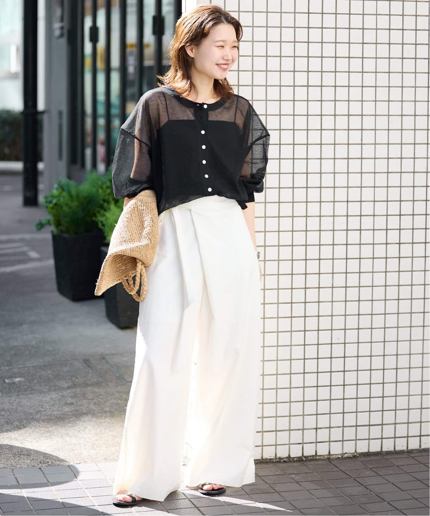 現行品！！定価¥12,100 SLOBE IENA リネン混リボンパンツ　36 リネン混リボンパンツ（その他パンツ）｜SLOBE IENA（スローブ