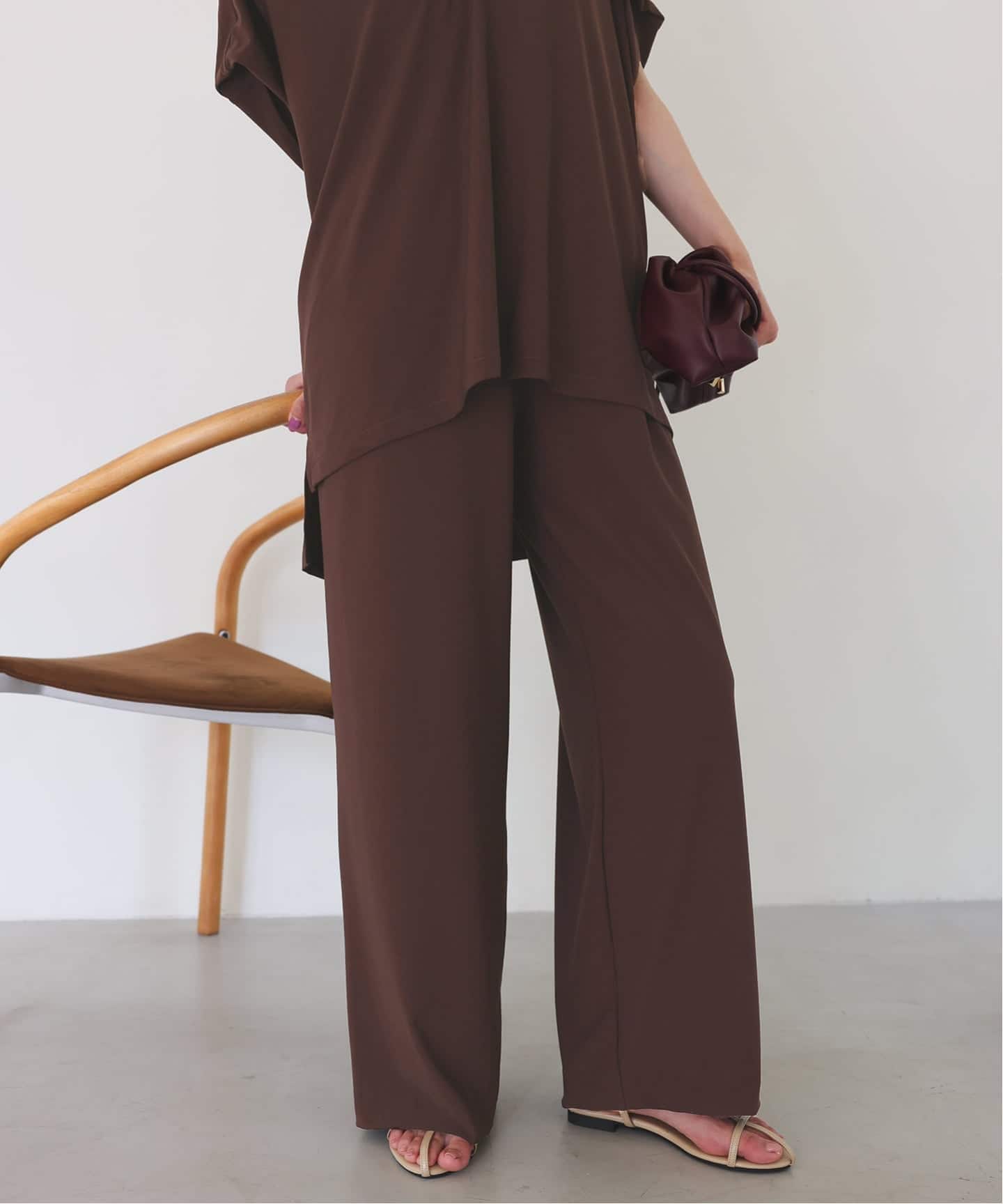 SLOBE IENA セットアップ 2枚セット》カットジョーゼットセットアップ（Tシャツ