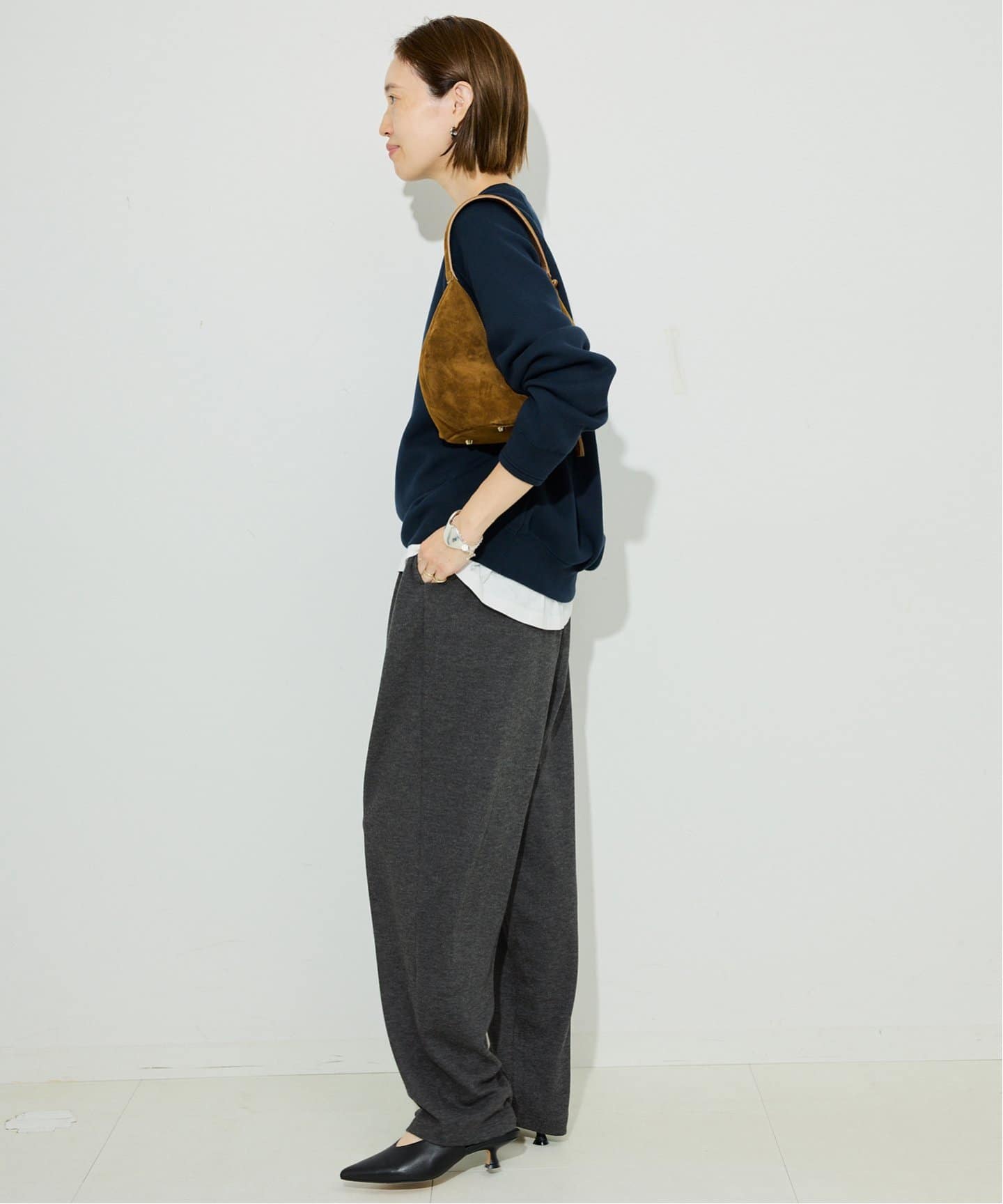 【最終値下げ】新品SLOBE IENA CIRCULATE WARM pants 予約》ギャザーイージパンツ（その他パンツ）｜SLOBE IENA
