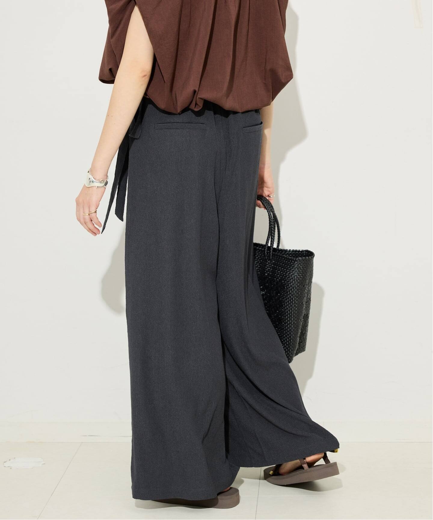 ジャーナルスタンダード　ラップジャージパンツ　（ブラック） ジャーナルスタンダード ラップジャージパンツ （ブラック）