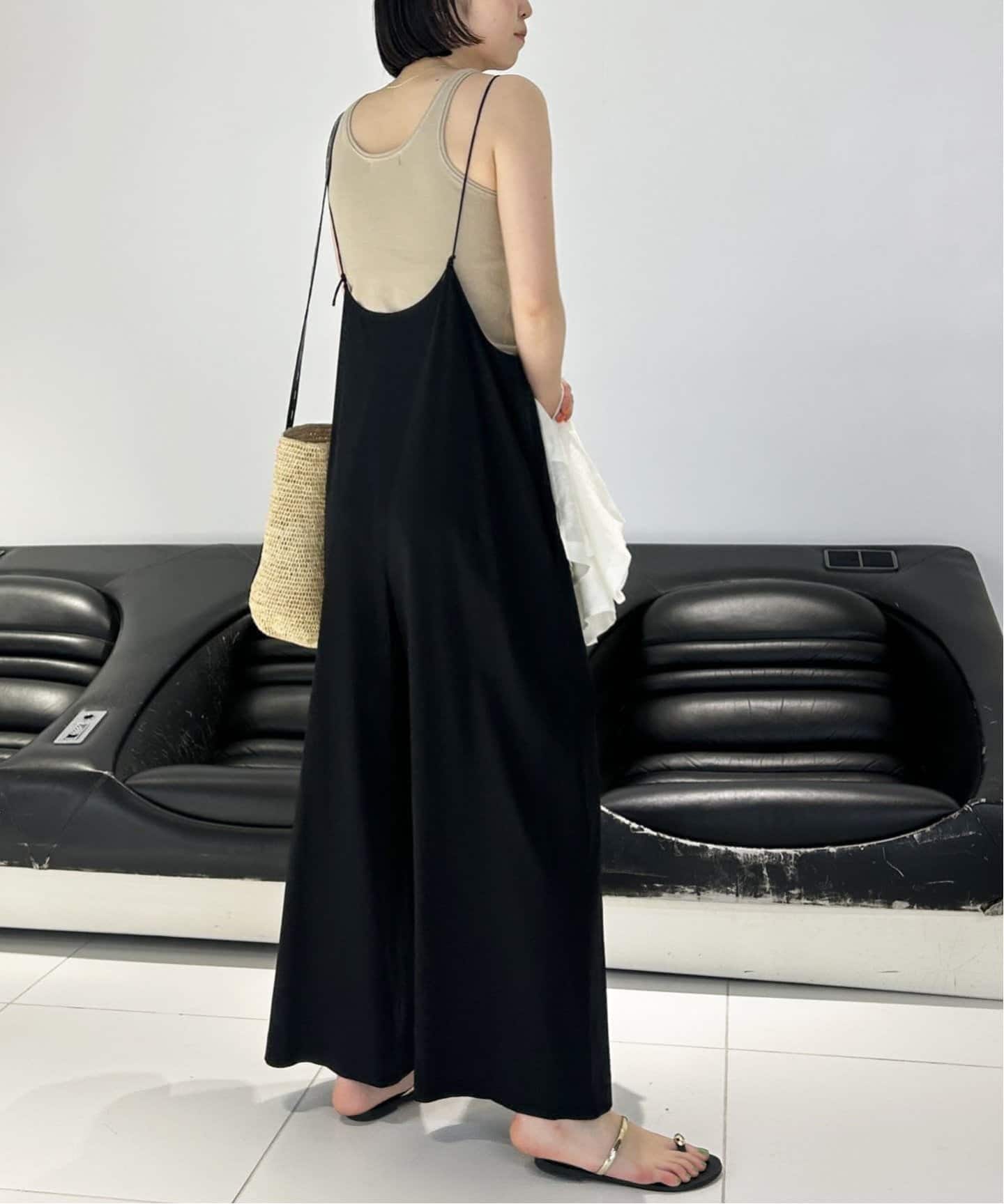 SLOBE IENA 接触冷感　Albini キャミサロペット 接触冷感/追加》Albini キャミサロペット（サロペット