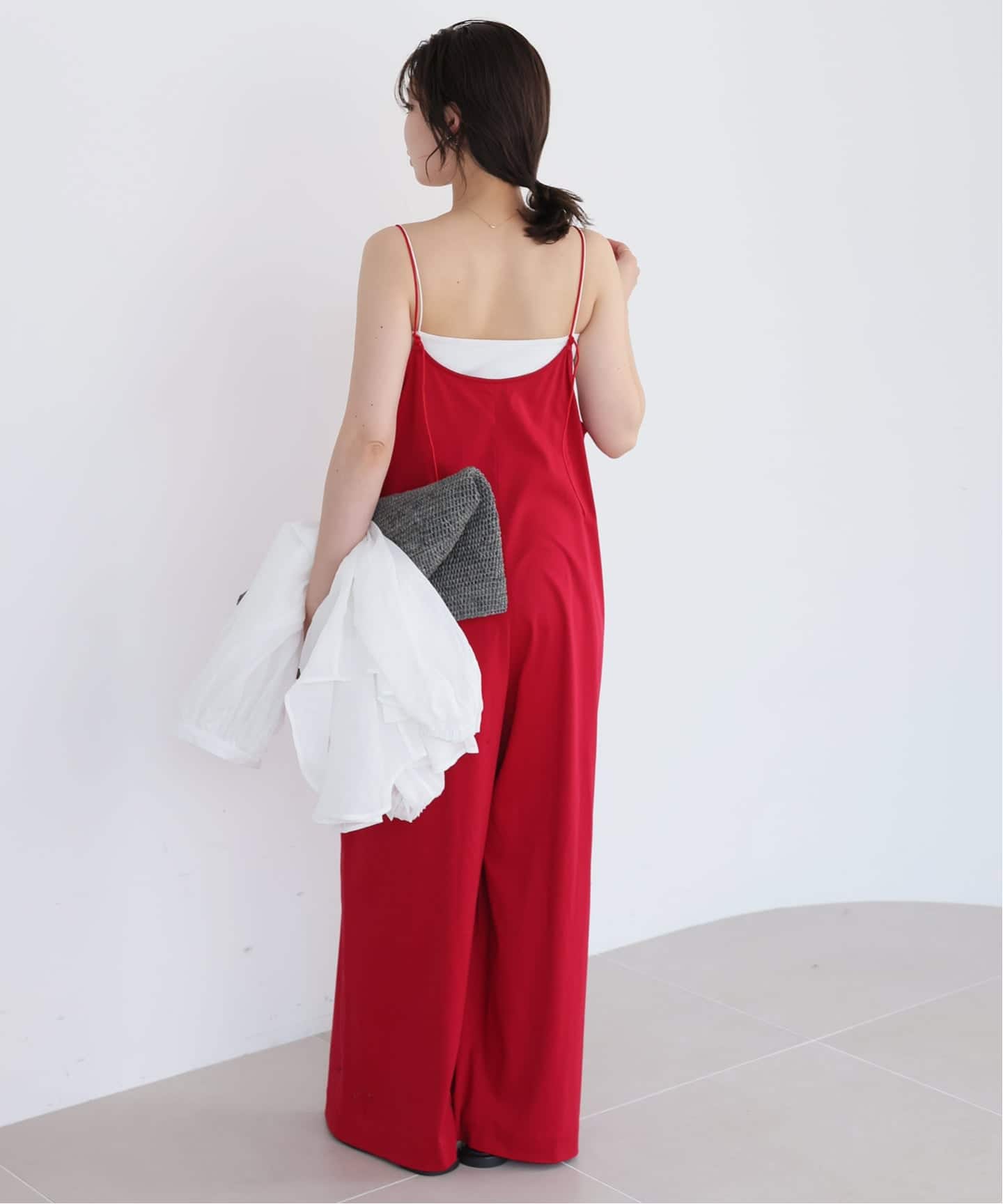 SLOBE IENA 接触冷感　Albini キャミサロペット SLOBE IENA サロペット オーバーオール 「接触冷感」Albini