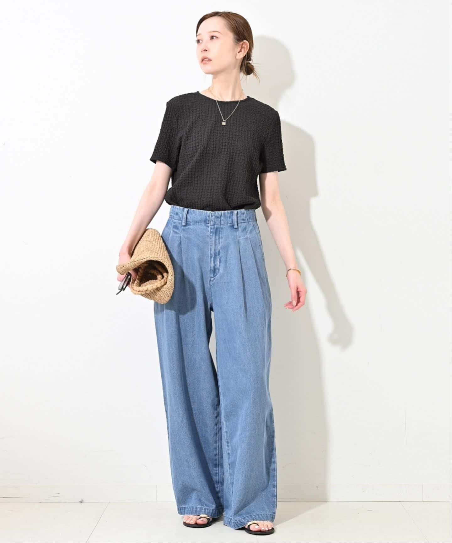 4サイズ展開/追加》LEDENIM TUCK TROUSERデニム（デニムパンツ