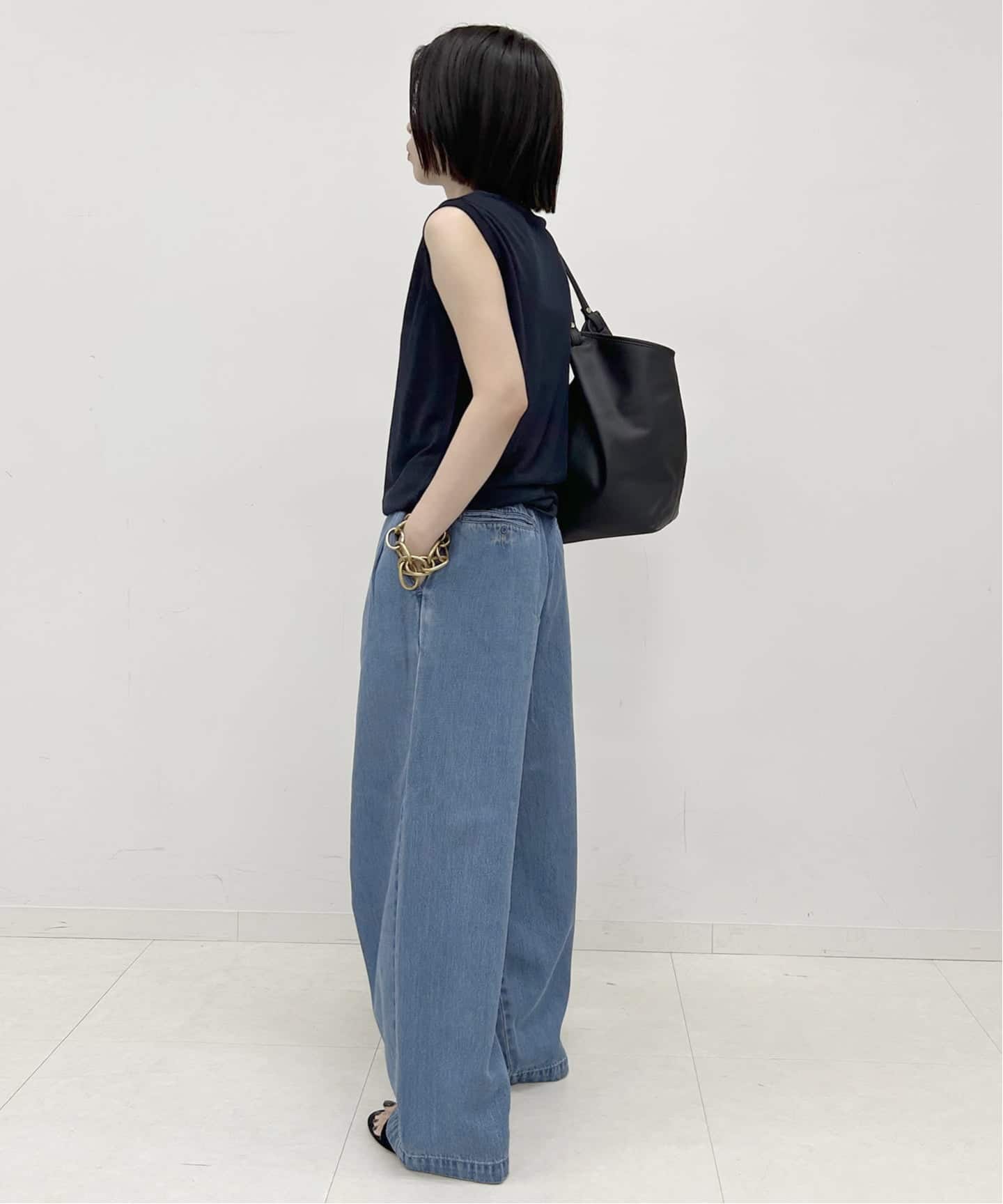 パンツ SLOBE IENA LE DENIM TUCK TROUSER LE DENIM TUCK TROUSER（デニムパンツ・ジーンズ）｜SLOBE IENA