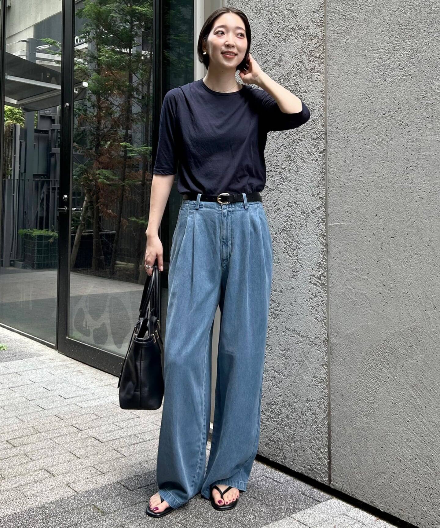 4サイズ展開/WEB限定/追加2》LEDENIM TUCK TROUSERデニム