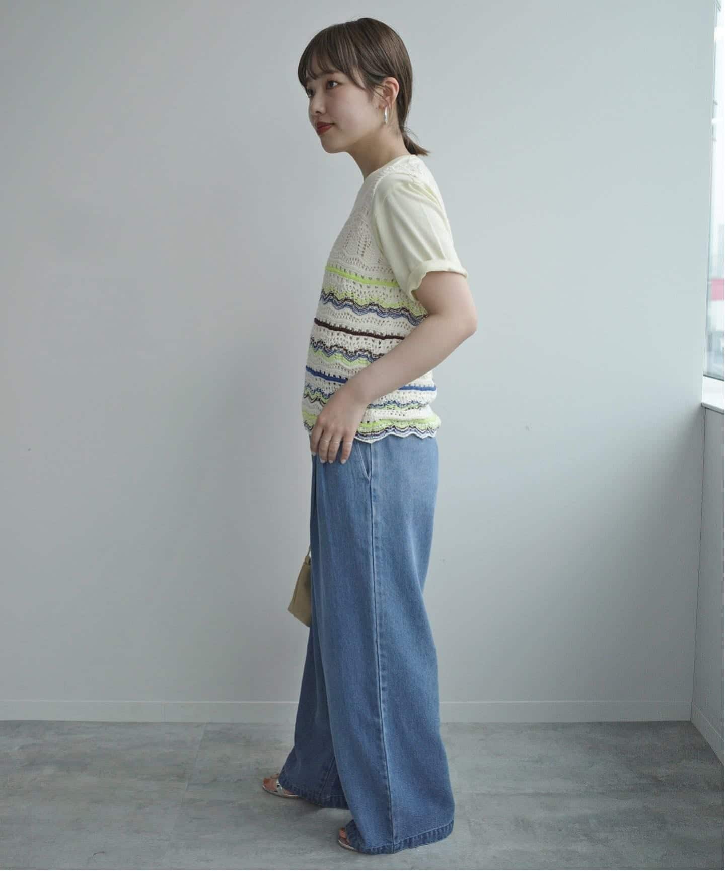 スローブイエナ☆LEDENIM TUCK TROUSER SLOBE IENA｜《4サイズ展開/追加》LEDENIM TUCK TROUSERデニム