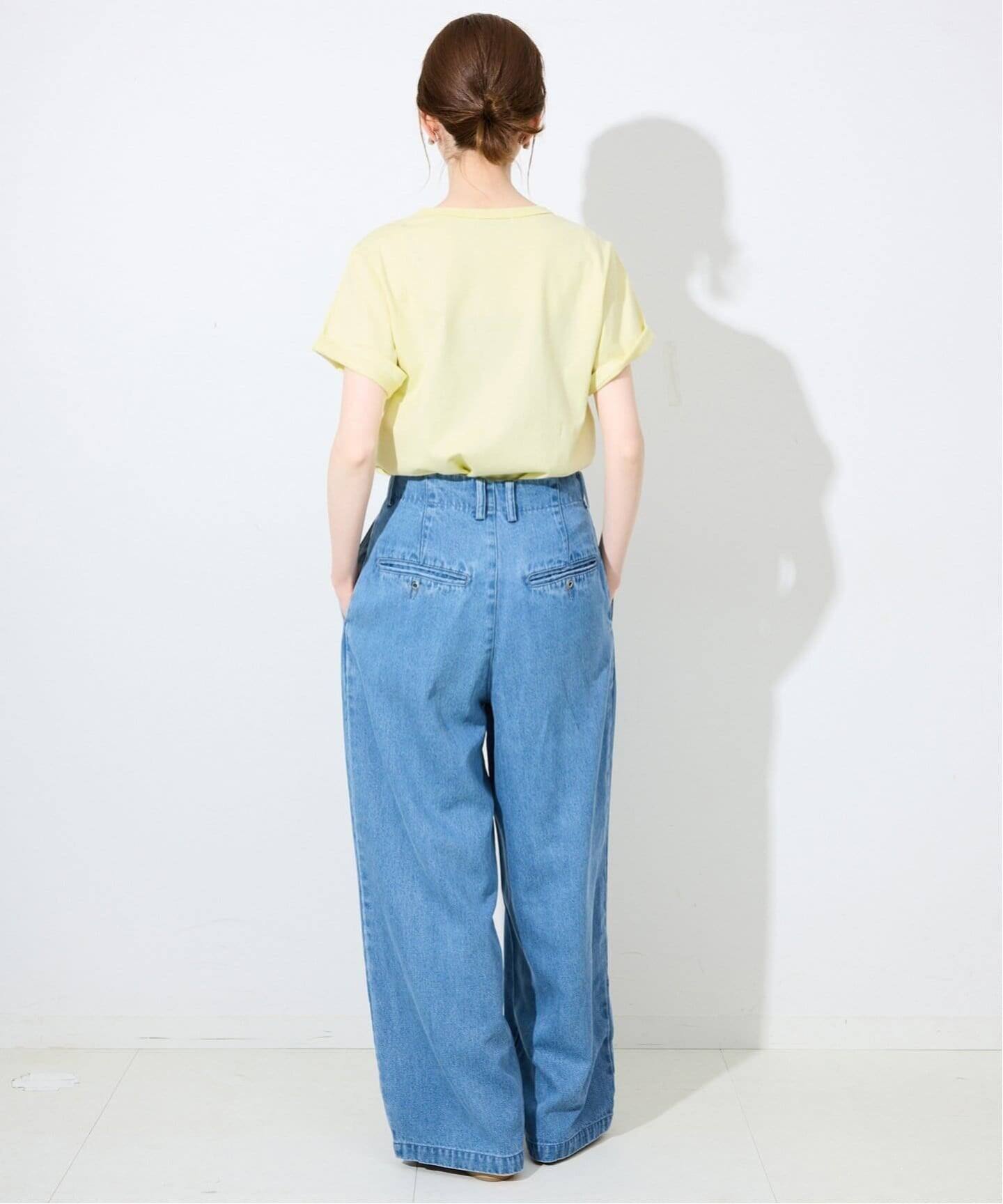 4サイズ展開/WEB限定/追加2》LEDENIM TUCK TROUSERデニム