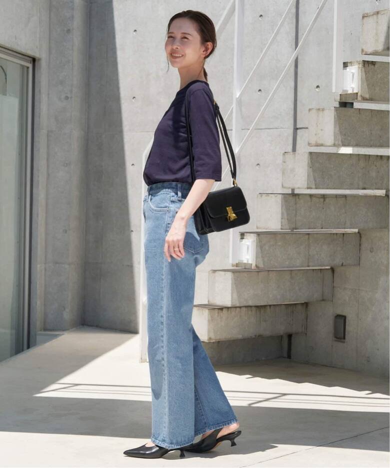 3サイズ展開/追加6》LE DENIM ストレートデニムパンツ（デニムパンツ 