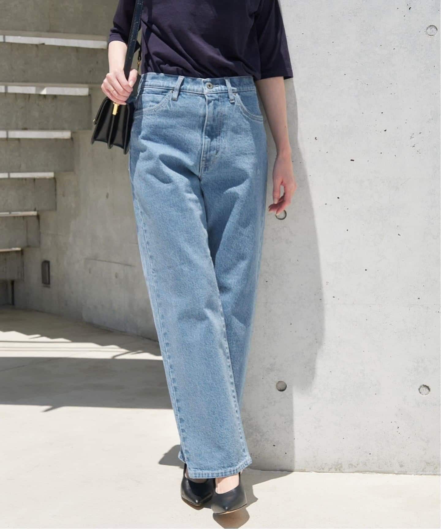 3サイズ展開/追加6》LE DENIM ストレートデニムパンツ（デニムパンツ