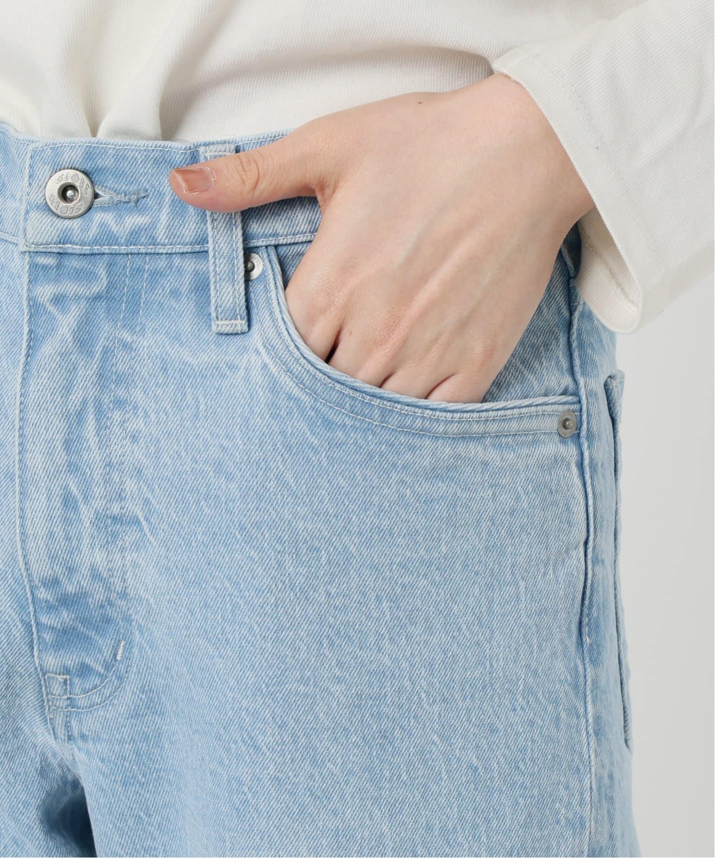 3サイズ展開/追加6》LE DENIM ストレートデニムパンツ（デニム