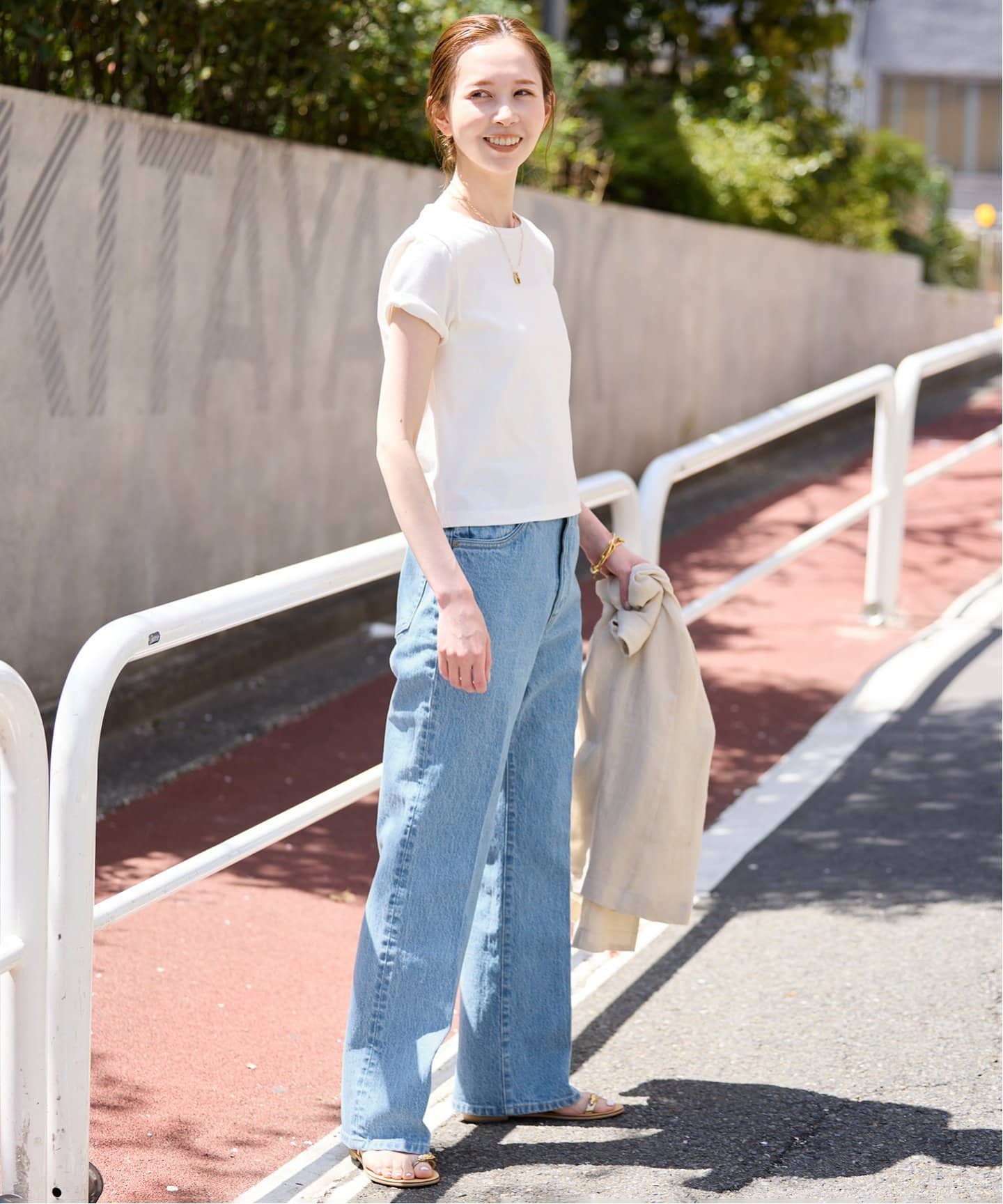 【ポニコ】SLOBE IENA LE DENIM スリムフレアレングス セール】LE DENIM スリムフレアレングス（その他パンツ）｜SLOBE