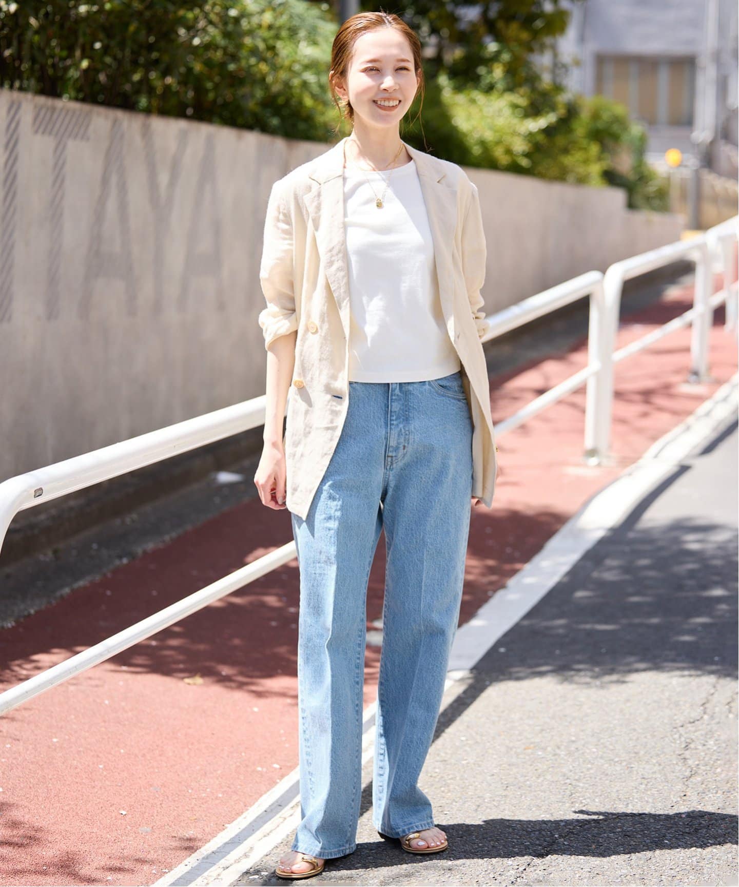 LE DENIM スリムフレアレングス（デニムパンツ・ジーンズ