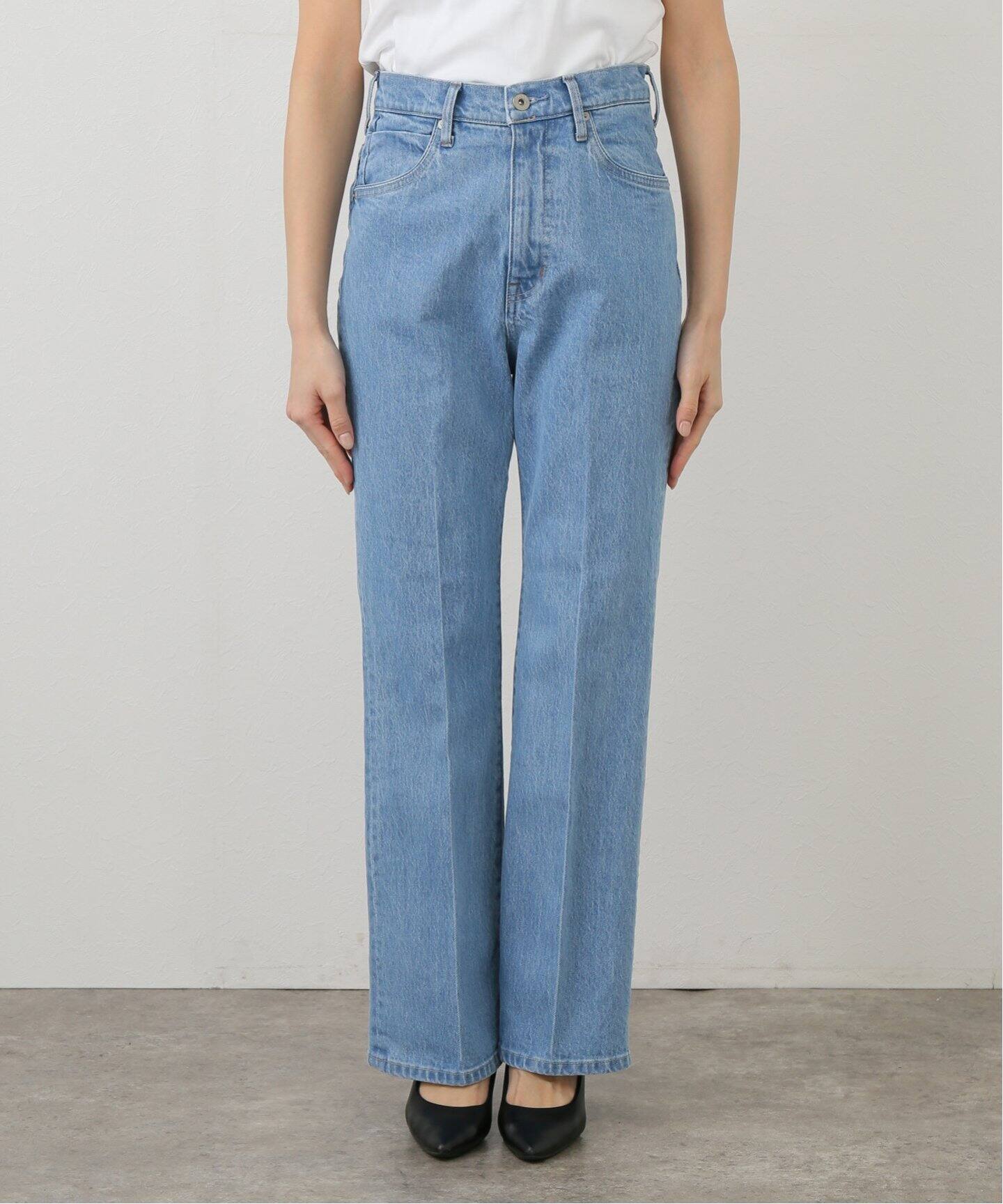 即完売SLOBE IENA LE DENIM スリムレングス ●カレンソロジー セール】LE DENIM カットオフスリムパンツ【洗濯機洗い可能
