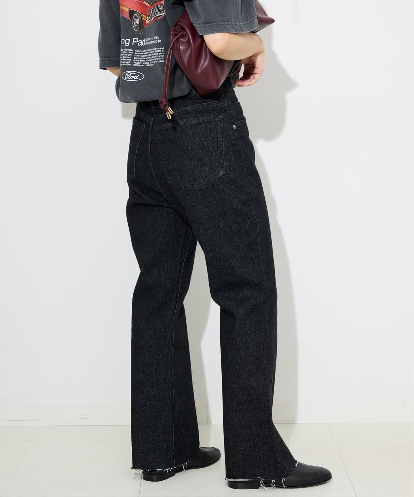 LE DENIM MOMMY ANKLE LEG