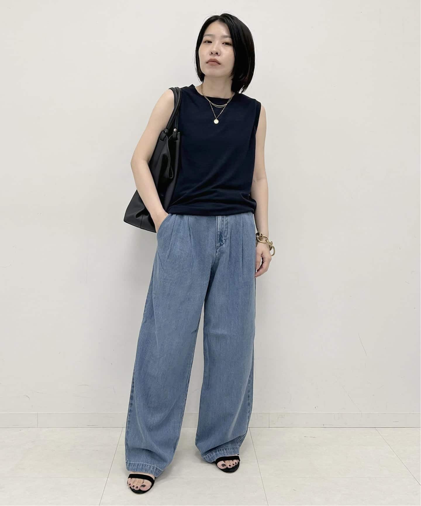 4サイズ展開/追加3》LEDENIM TUCK TROUSERデニム（デニムパンツ