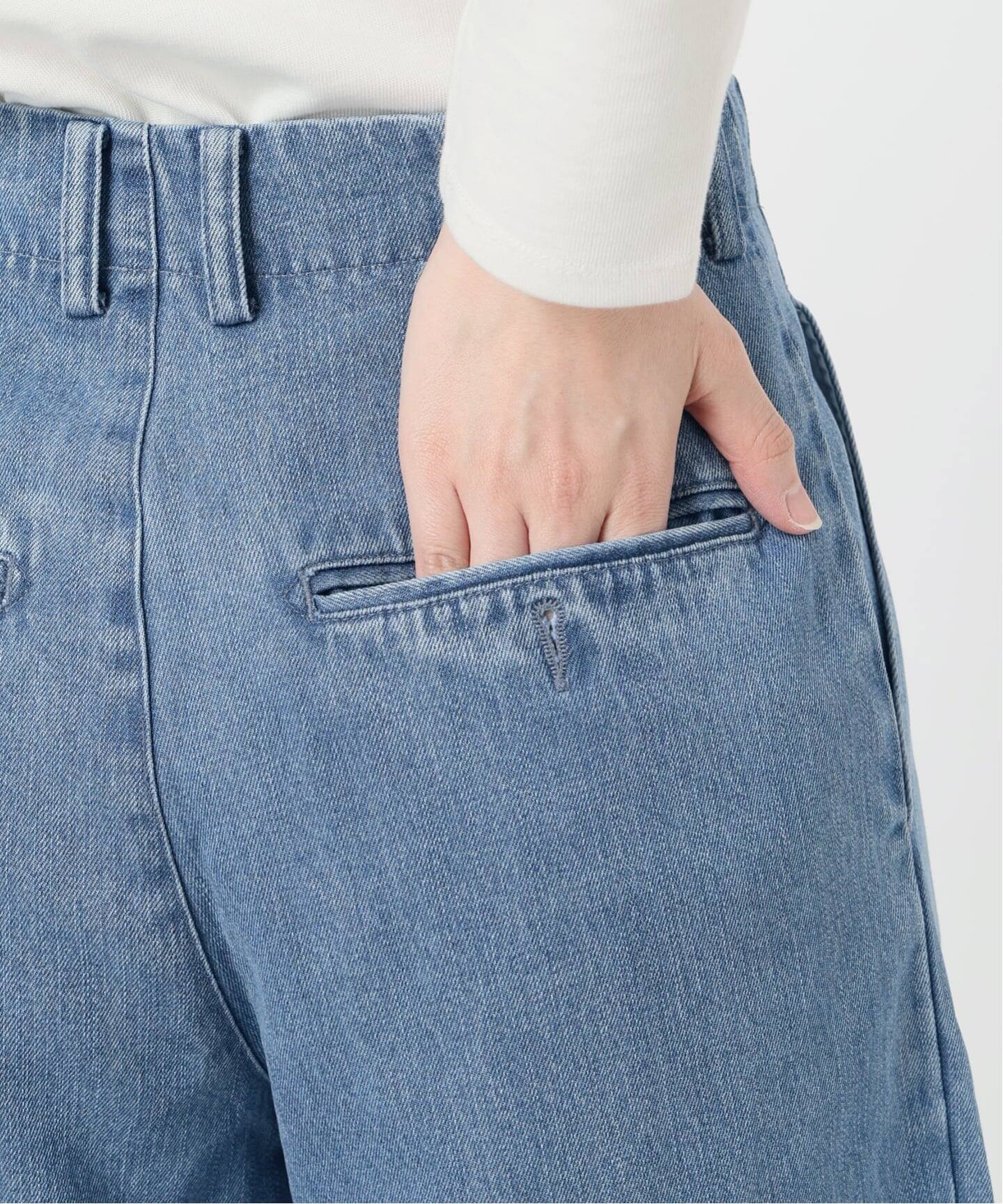 LEDENIM TUCK TROUSER デニム38 期間限定価格7月31日まで SLOBE