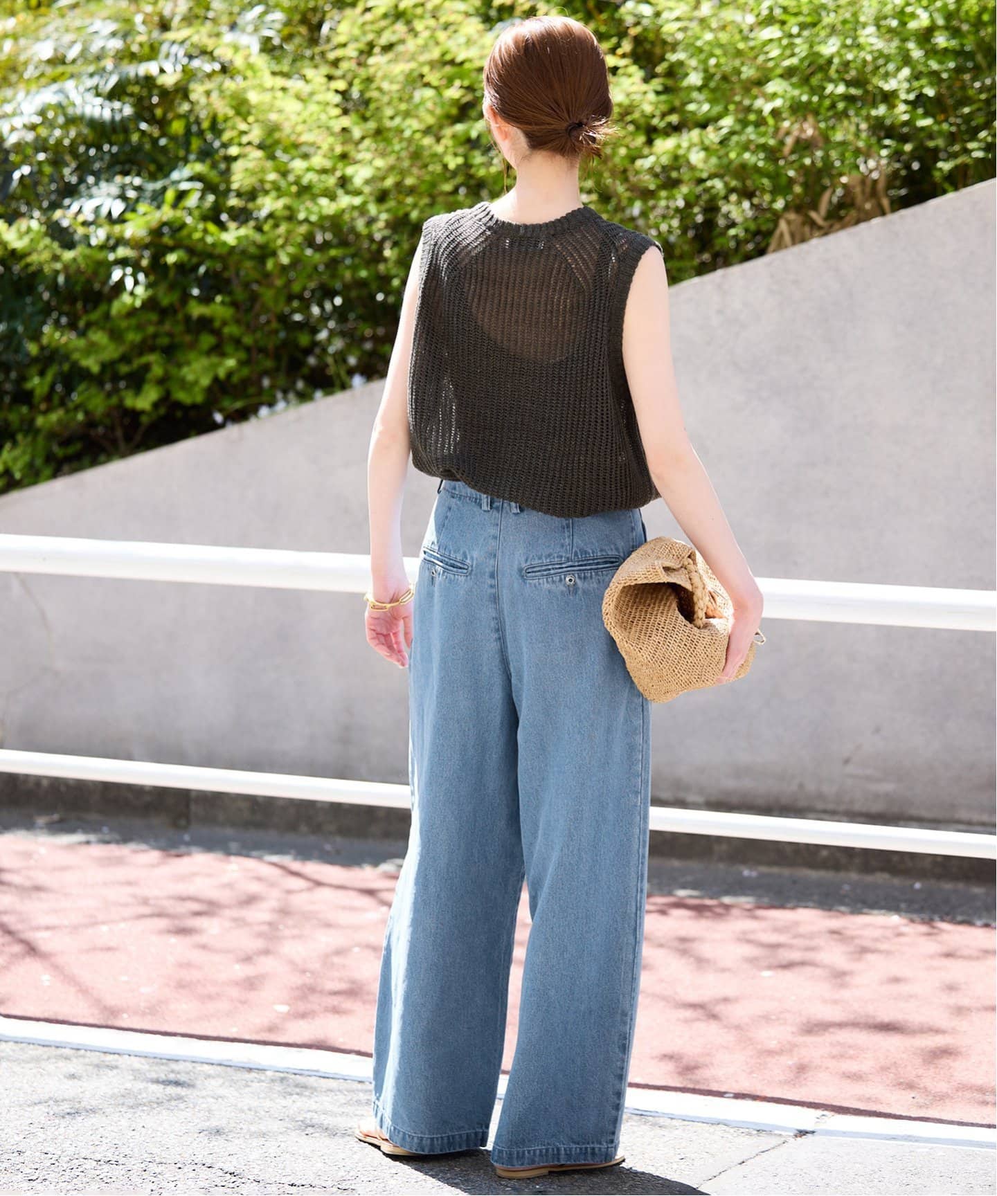 WEB限定/追加4予約》LEDENIM TUCK TROUSER（デニムパンツ