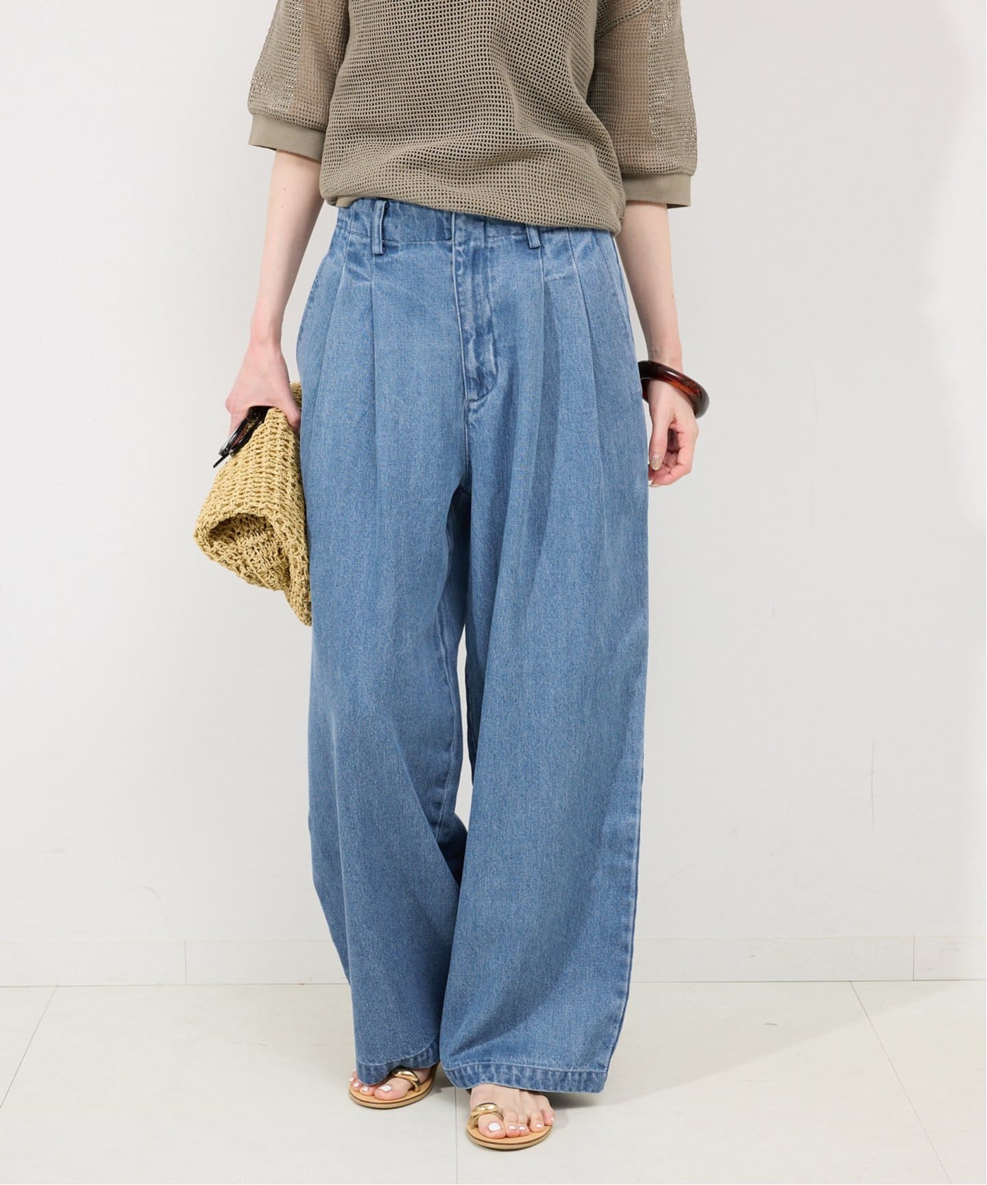 激安通販の WEB限定/追加4予約》LEDENIM TUCK TROUSER（デニムパンツ パンツ
