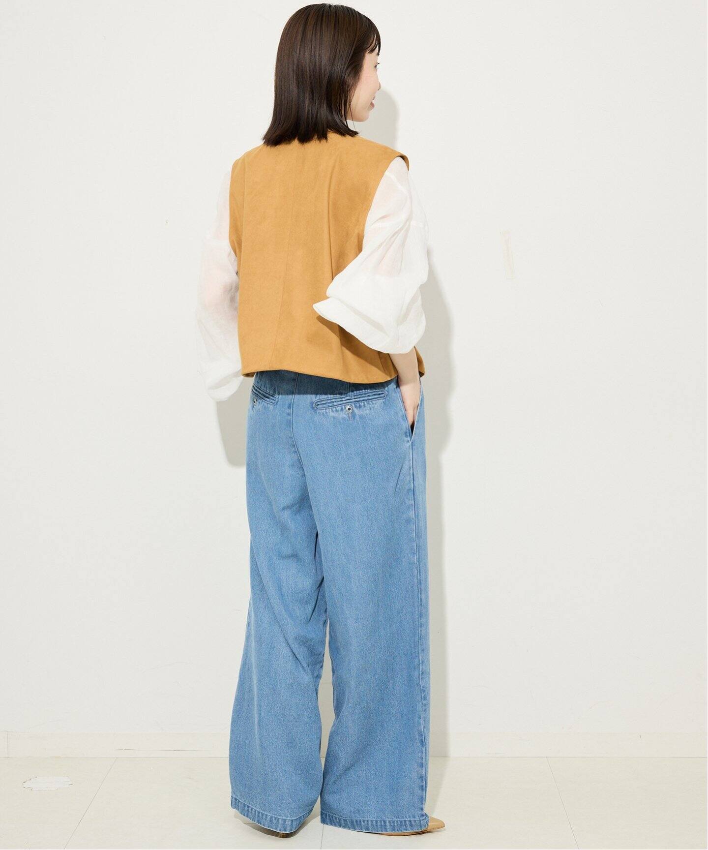 WEB限定/追加4予約》LEDENIM TUCK TROUSER（デニムパンツ