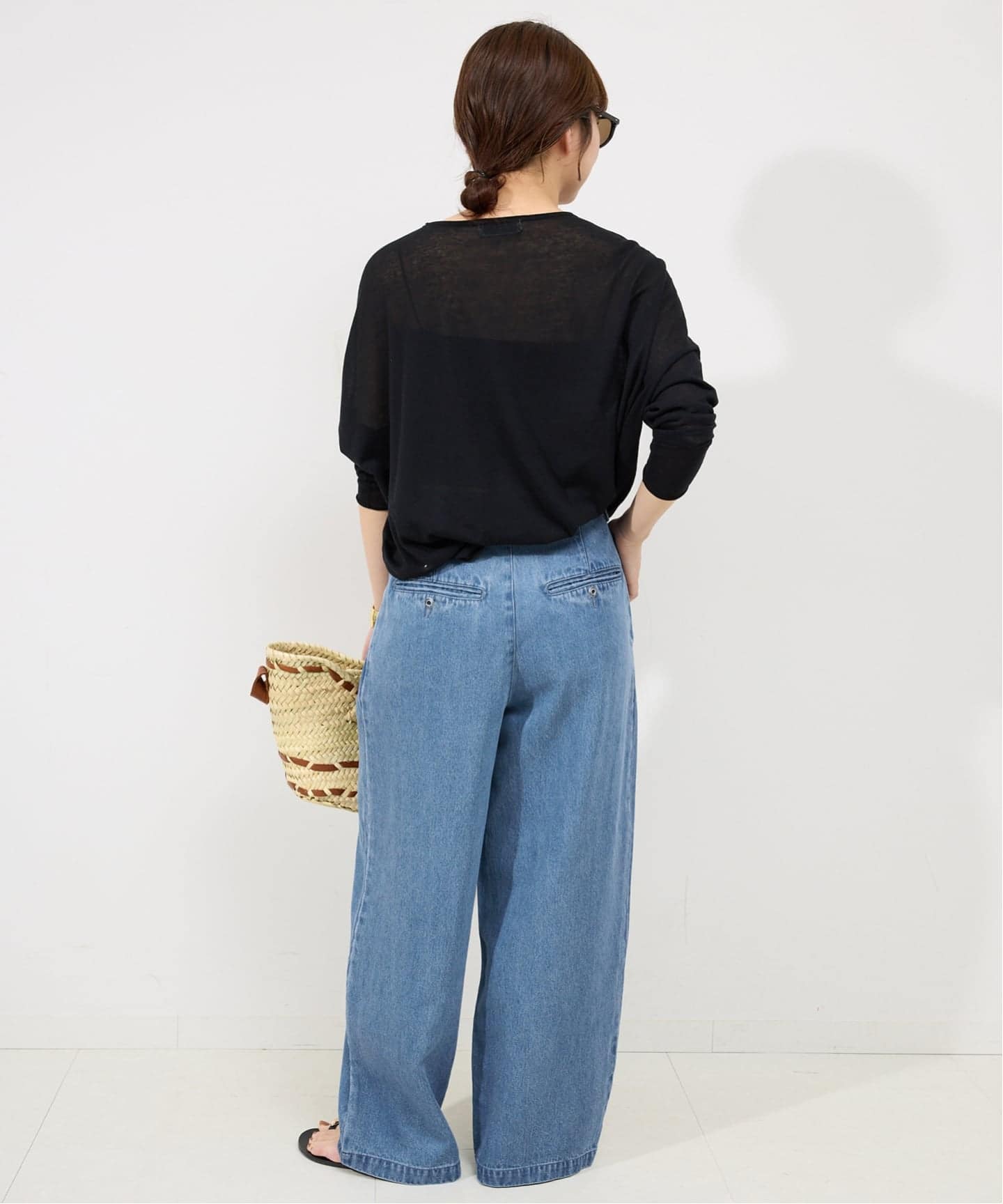4サイズ展開/WEB限定/追加4》LEDENIM TUCK TROUSERデニム