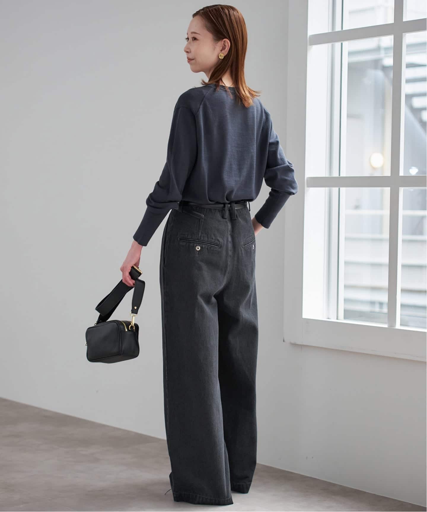 4サイズ展開》LEDENIM BLUR TUCK TROUSERデニム（デニムパンツ