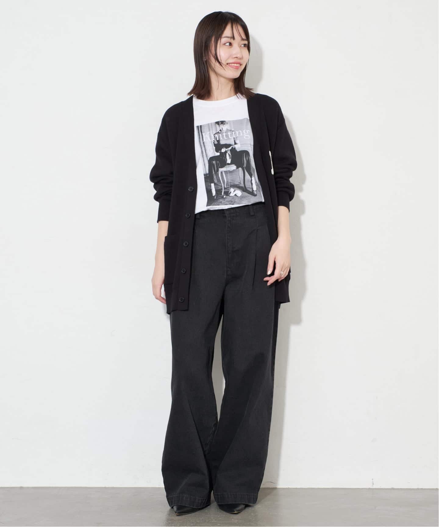 4サイズ展開/予約》LEDENIM BLUR TUCK TROUSERデニム（デニム