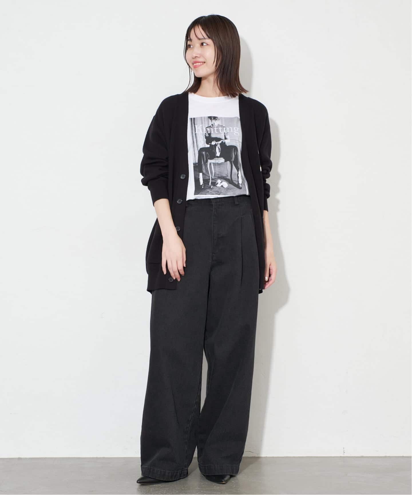 4サイズ展開》LEDENIM BLUR TUCK TROUSERデニム（デニムパンツ