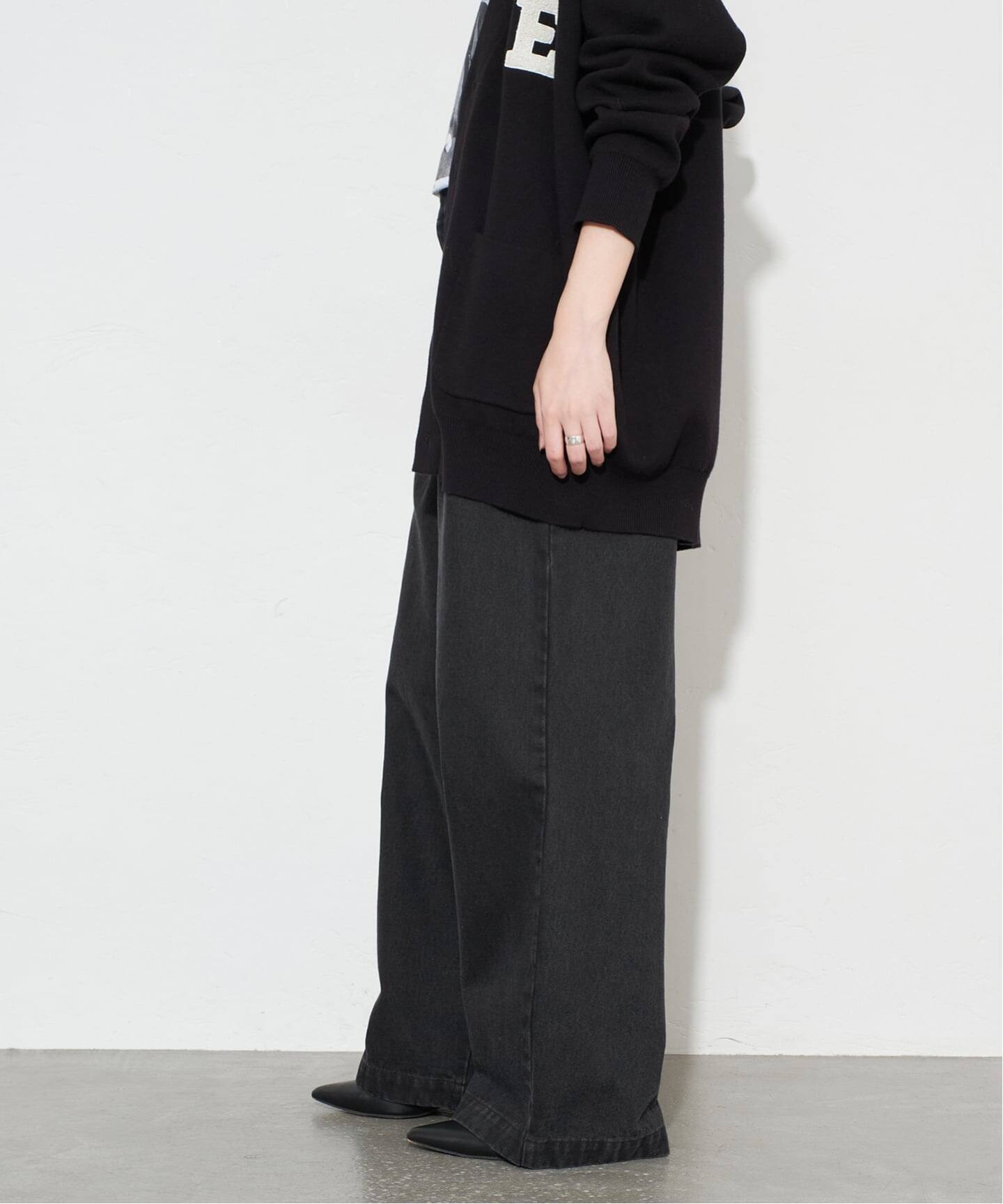 4サイズ展開》LEDENIM BLUR TUCK TROUSERデニム（デニムパンツ