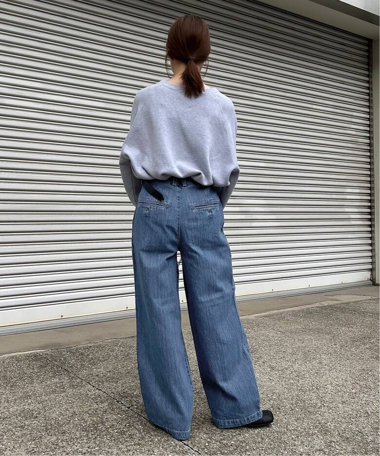 4サイズ展開》LEDENIM BLUR TUCK TROUSERデニム（デニムパンツ  