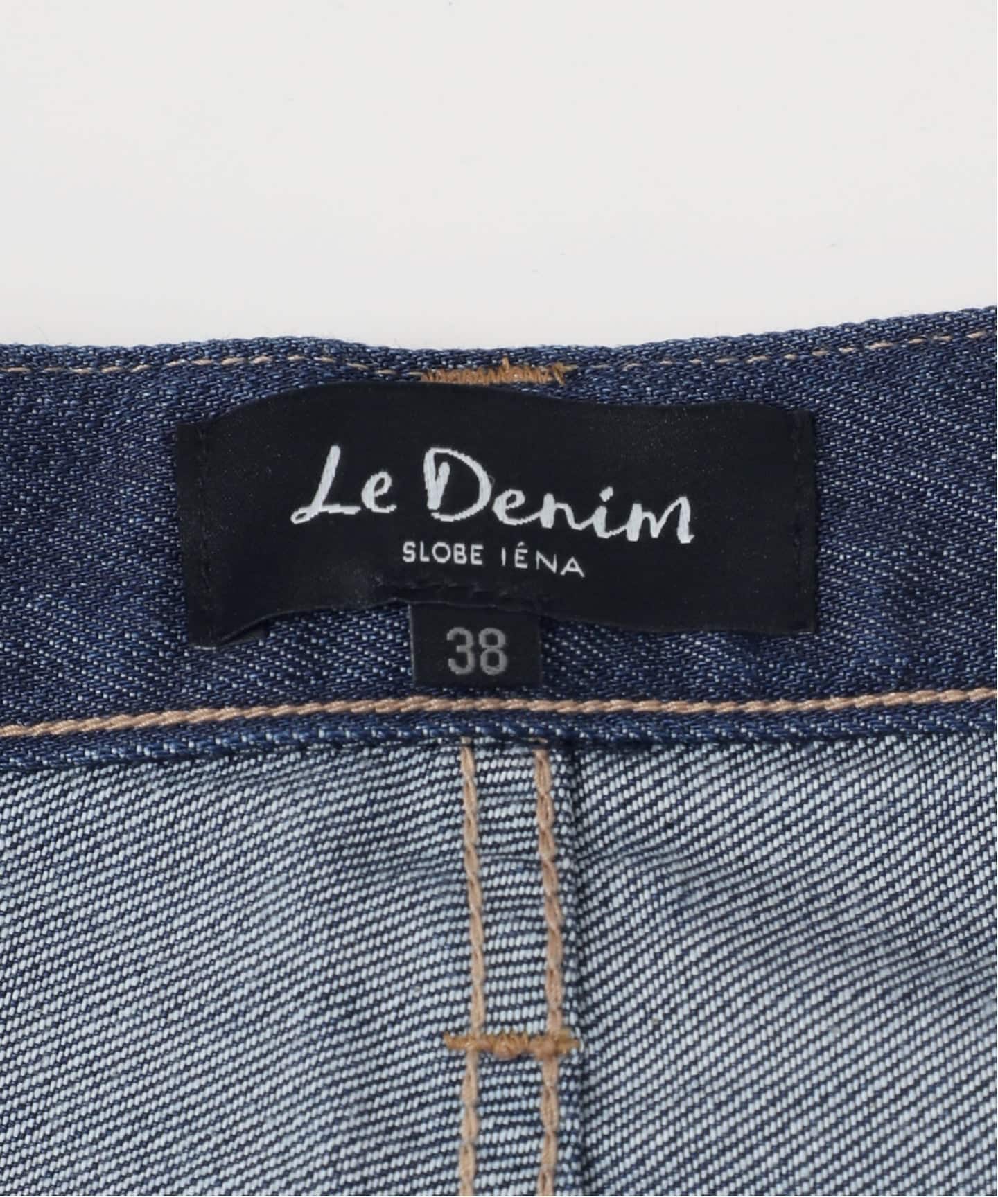 4サイズ展開/予約》LE DENIM PEG カーブワイドデニム（デニム