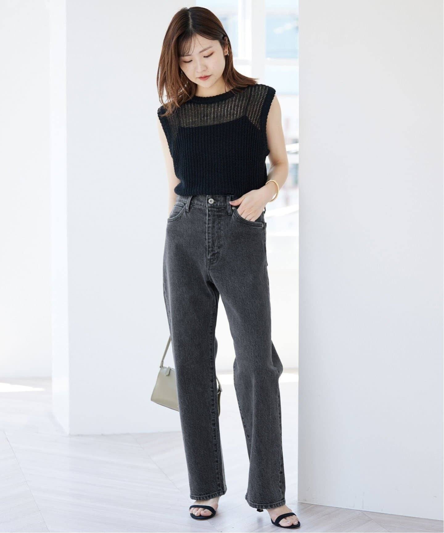 4サイズ展開/追加7》LE DENIM ストレートデニムパンツ（デニムパンツ