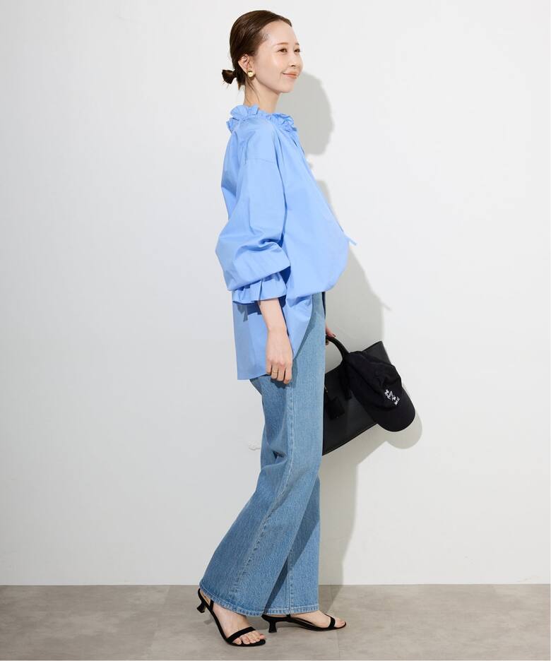 4サイズ展開/追加7》LE DENIM ストレートデニムパンツ（デニムパンツ 