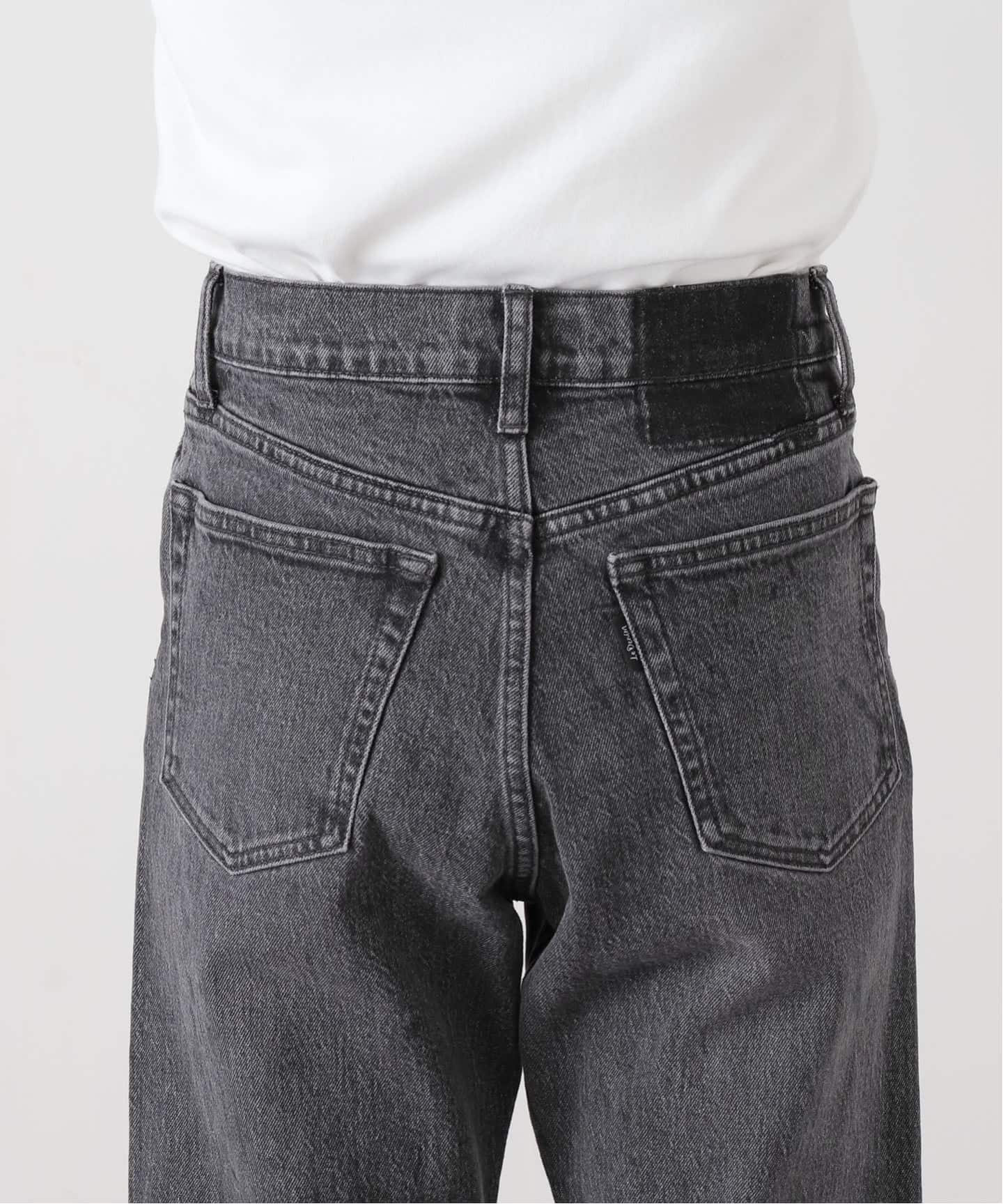 SLOBE IENA LE DENIM ストレートパンツ グレー 38 SLOBE IENA（スローブイエナ）の「LE DENIM ストレートパンツ