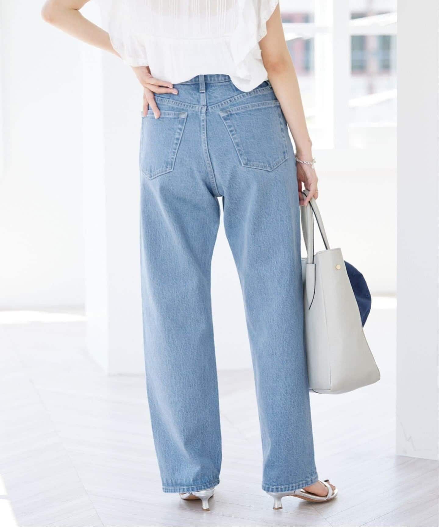 4サイズ展開/追加7》LE DENIM ストレートデニムパンツ（デニムパンツ