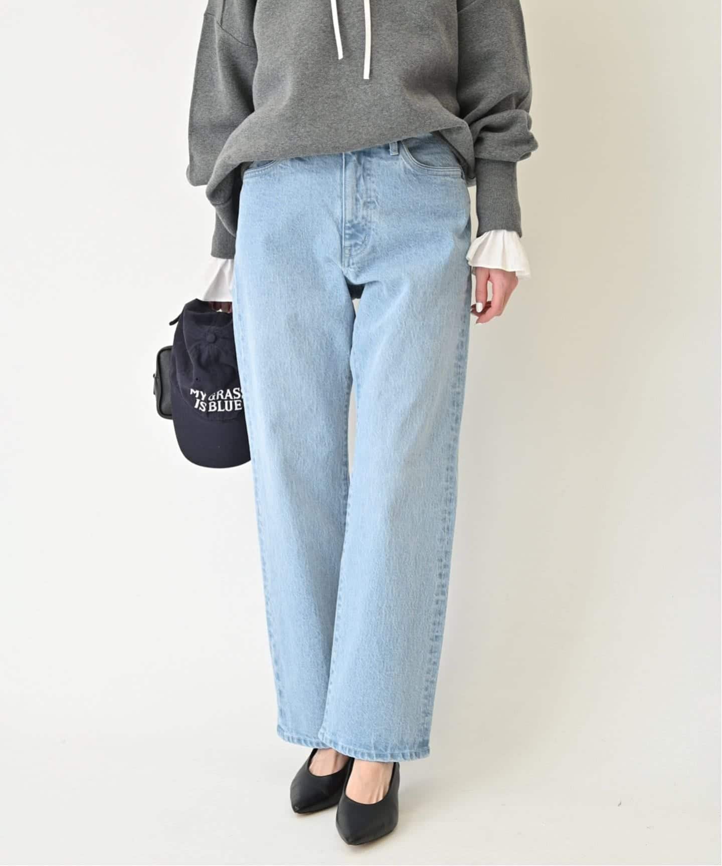 4サイズ展開/追加8》LE DENIM ストレートデニムパンツ（デニムパンツ