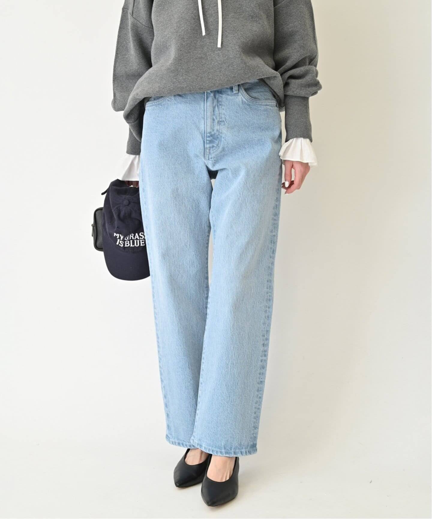 4サイズ展開/追加8》LE DENIM ストレートデニムパンツ（デニムパンツ