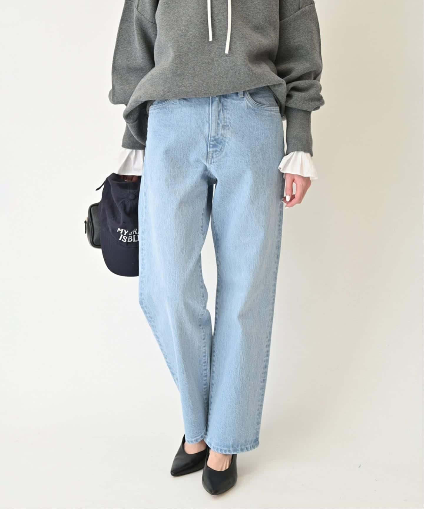 4サイズ展開/追加8》LE DENIM ストレートデニムパンツ（デニムパンツ