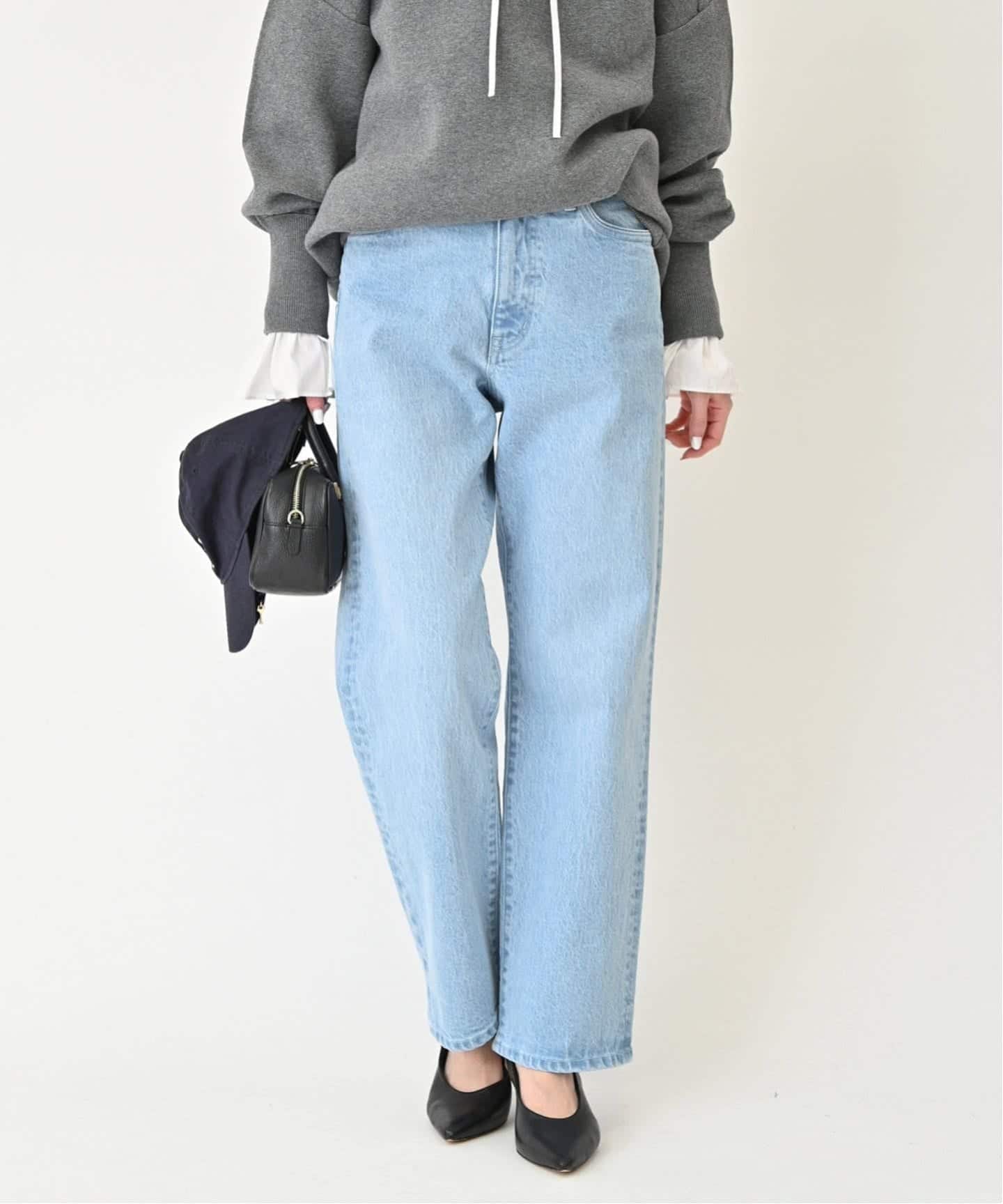 4サイズ展開/追加8》LE DENIM ストレートデニムパンツ（デニムパンツ