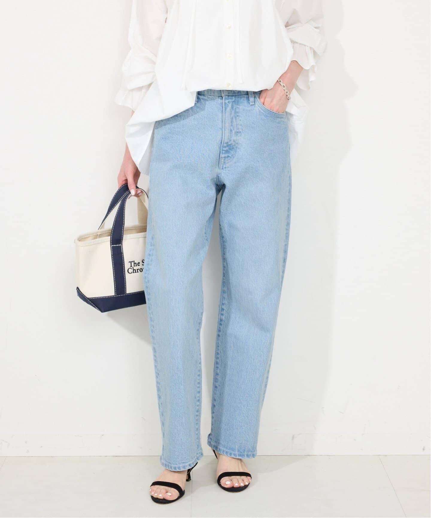 4サイズ展開/追加8》LE DENIM ストレートデニムパンツ（デニムパンツ 