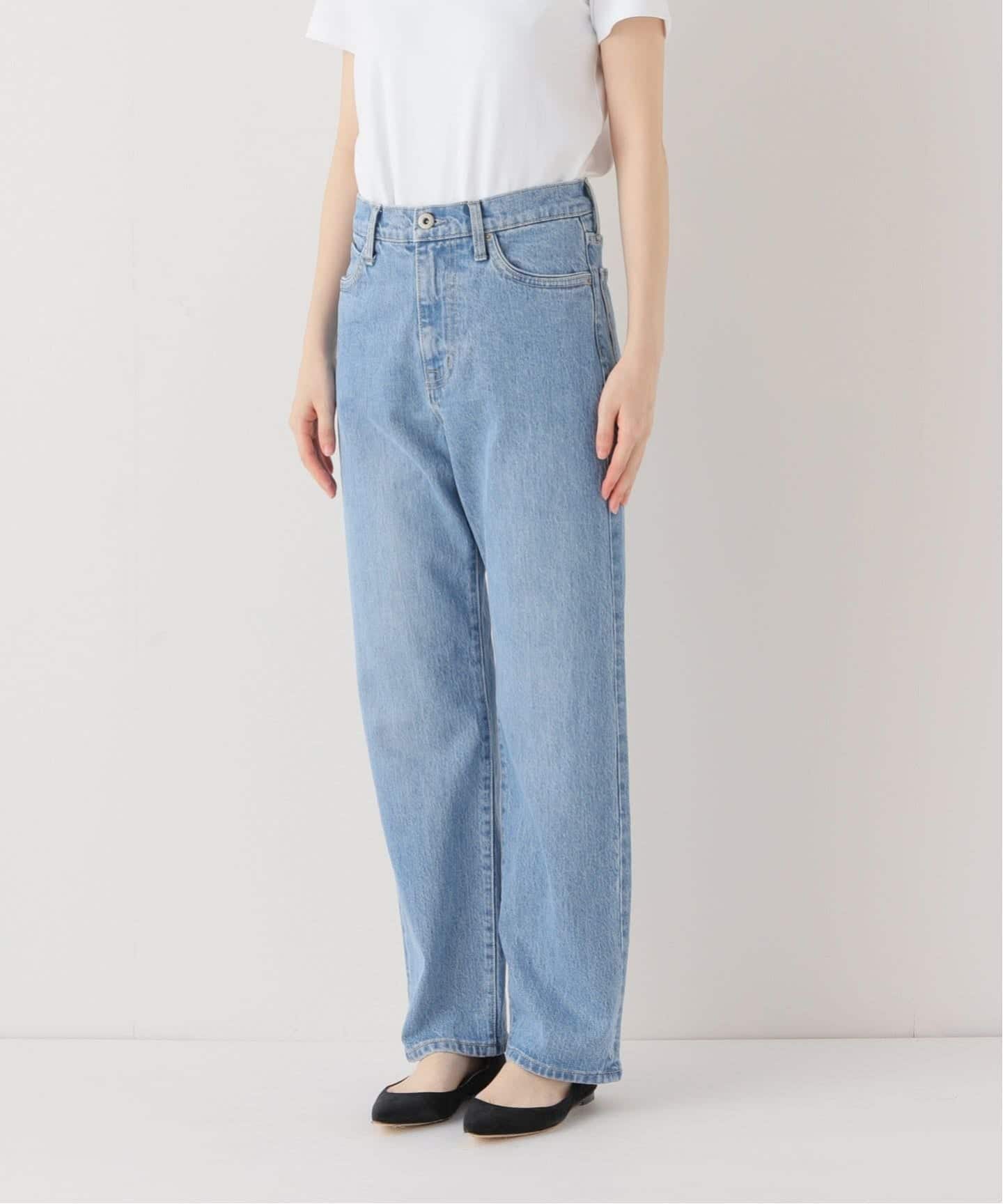 4サイズ展開/追加8》LE DENIM ストレートデニムパンツ（デニムパンツ
