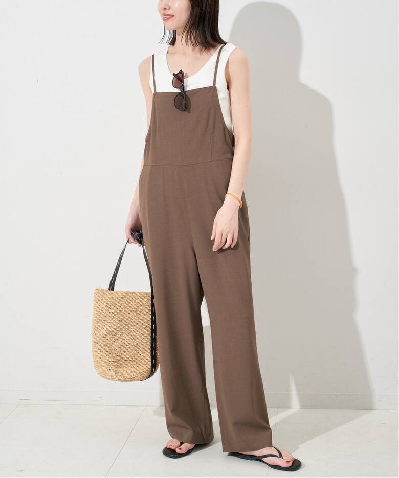 2枚セット》ナローサロペット×TEEセット（サロペット／オーバーオール 