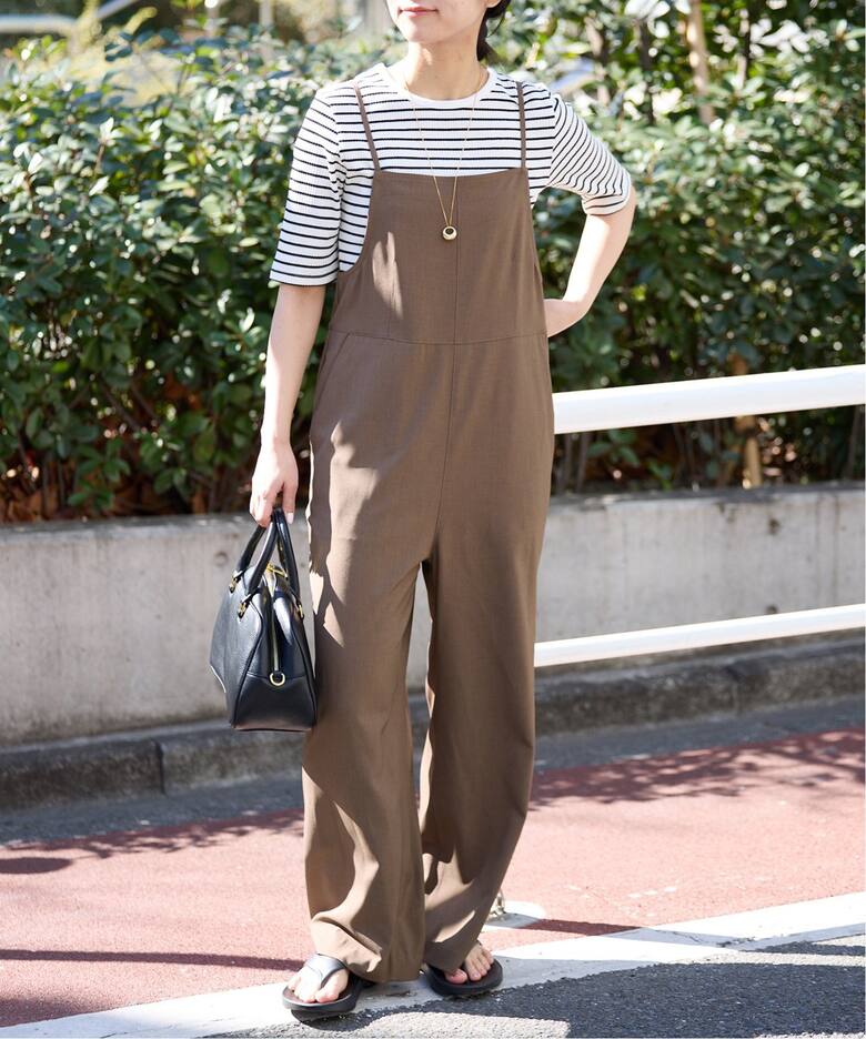 2枚セット》ナローサロペット×TEEセット（サロペット／オーバーオール 