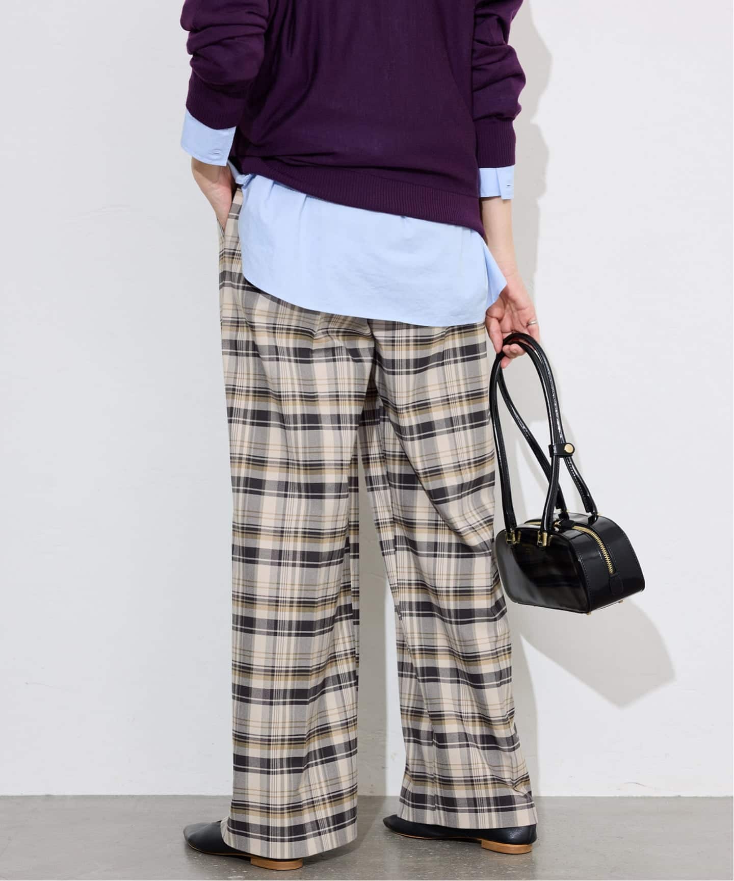 ナロータックチェックトラウザー（その他パンツ）｜SLOBE IENA