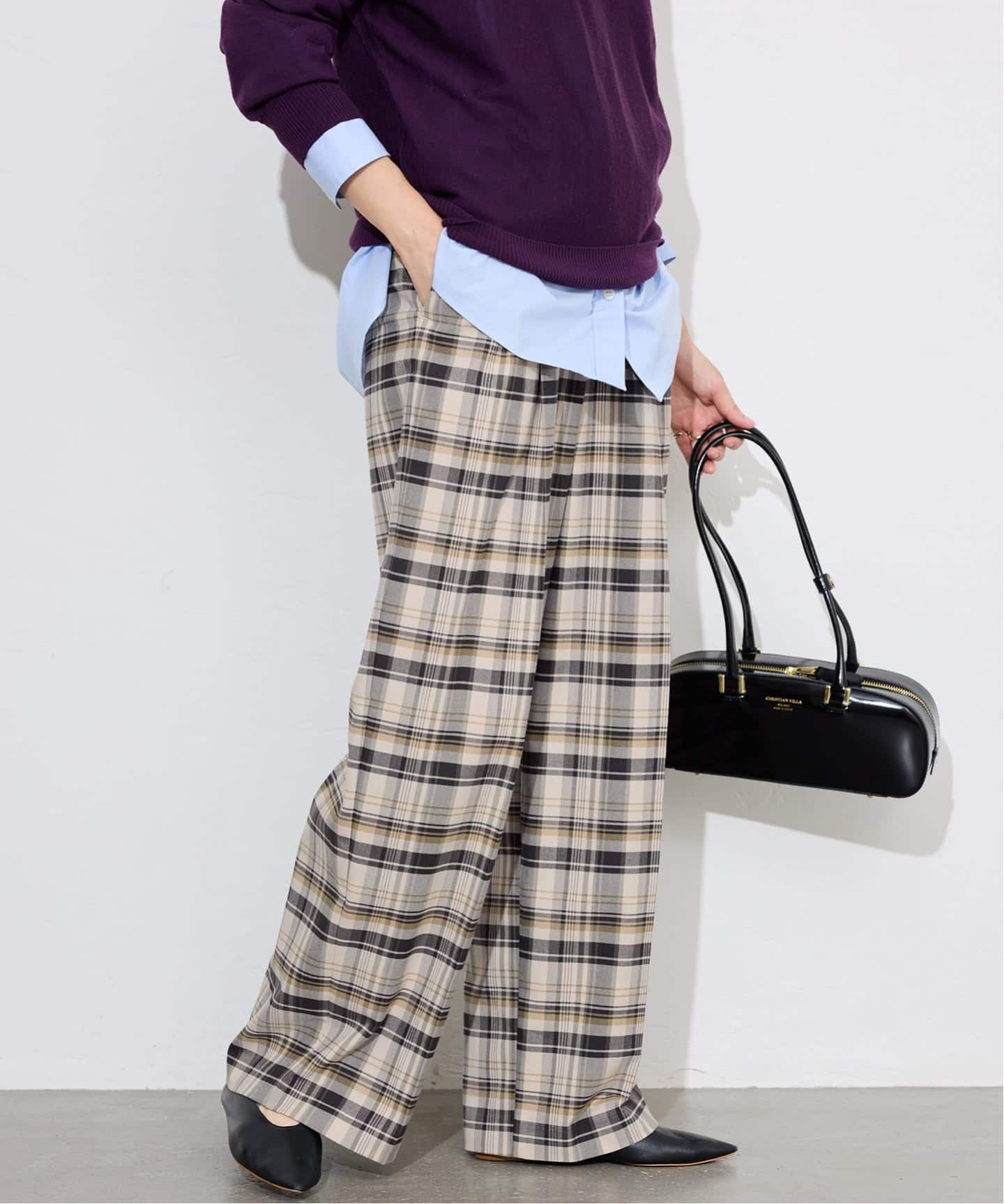 ナロータックチェックトラウザー（その他パンツ）｜SLOBE IENA