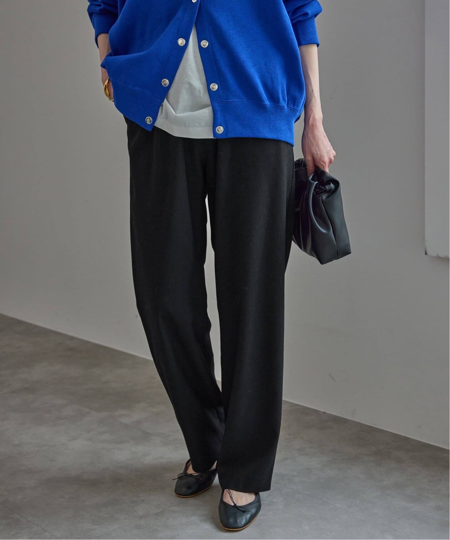 吸湿発熱/WEBのみ4サイズ展開》ウールミックスドロストスラックス