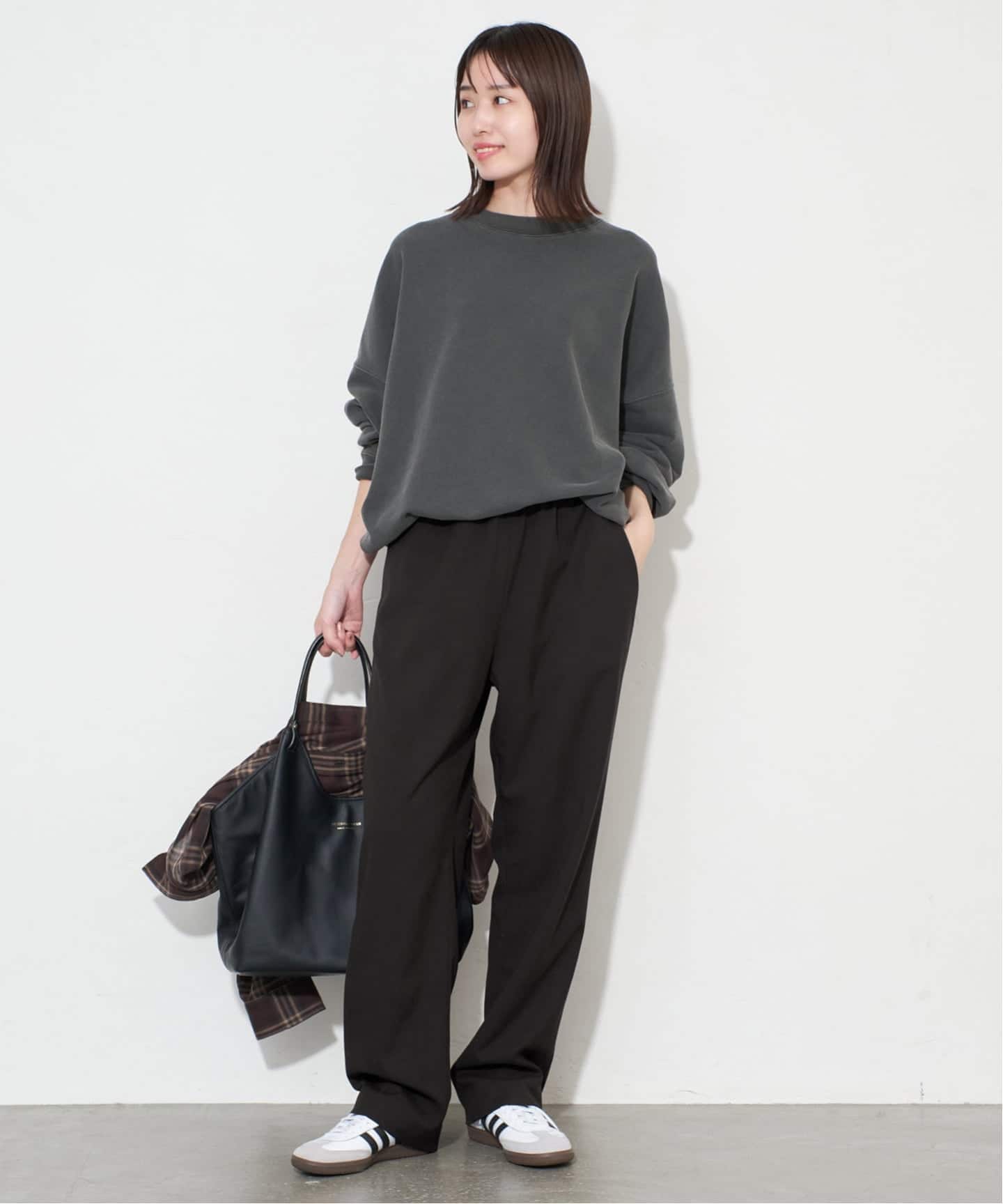 吸湿発熱/WEBのみ4サイズ展開》ウールミックスドロストスラックス