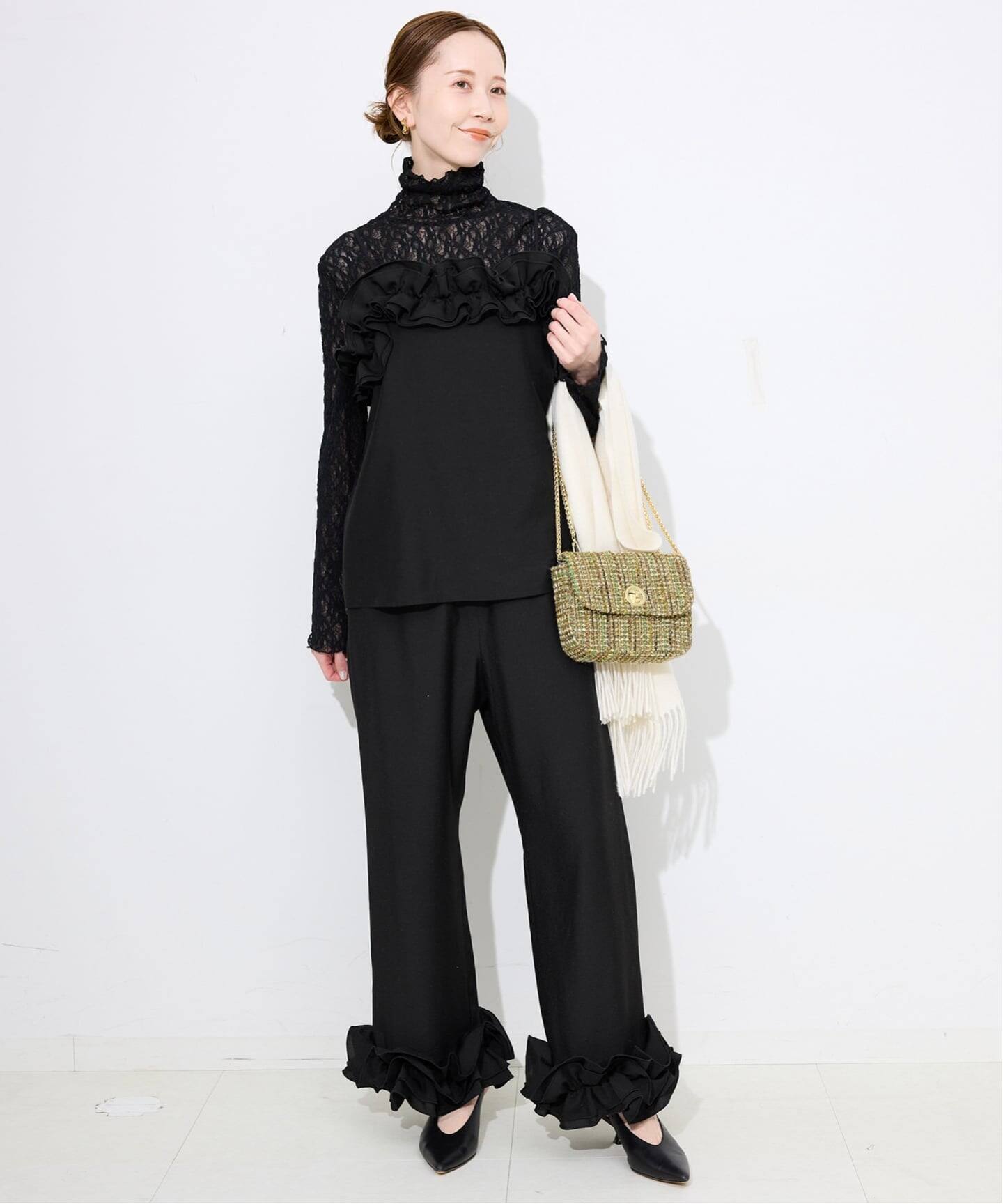 habi フリルパンツ（その他パンツ）｜SLOBE IENA（スローブ イエナ）の