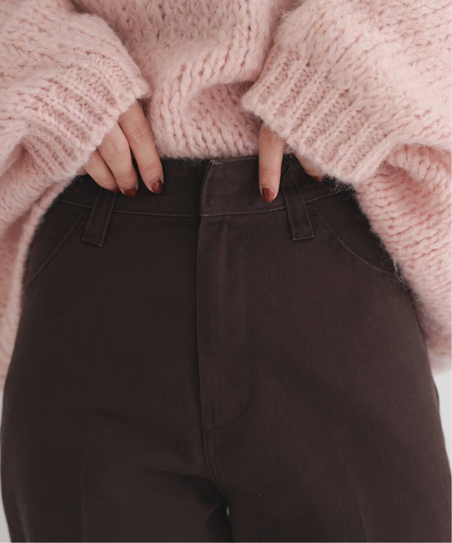 売切れ商品25AW Dickies SLOBE別注 フレアチノパンツ ブラウン Dickies/ディッキーズ SLOBE別注 フレアチノパンツ（チノパンツ
