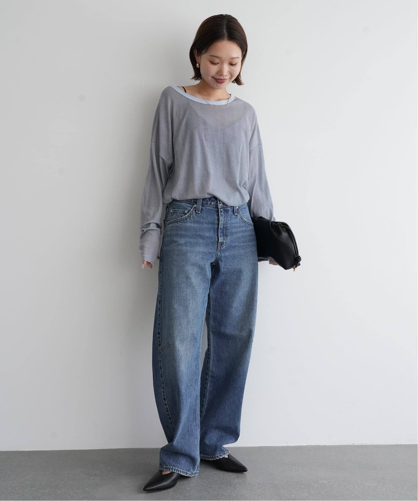 SLOBEイエナ　リーバイス別注BAGGYDADBARRELLEG 23サイズ Levi's/リーバイス SLOBE別注 BAGGY DAD BARREL デニムパンツ