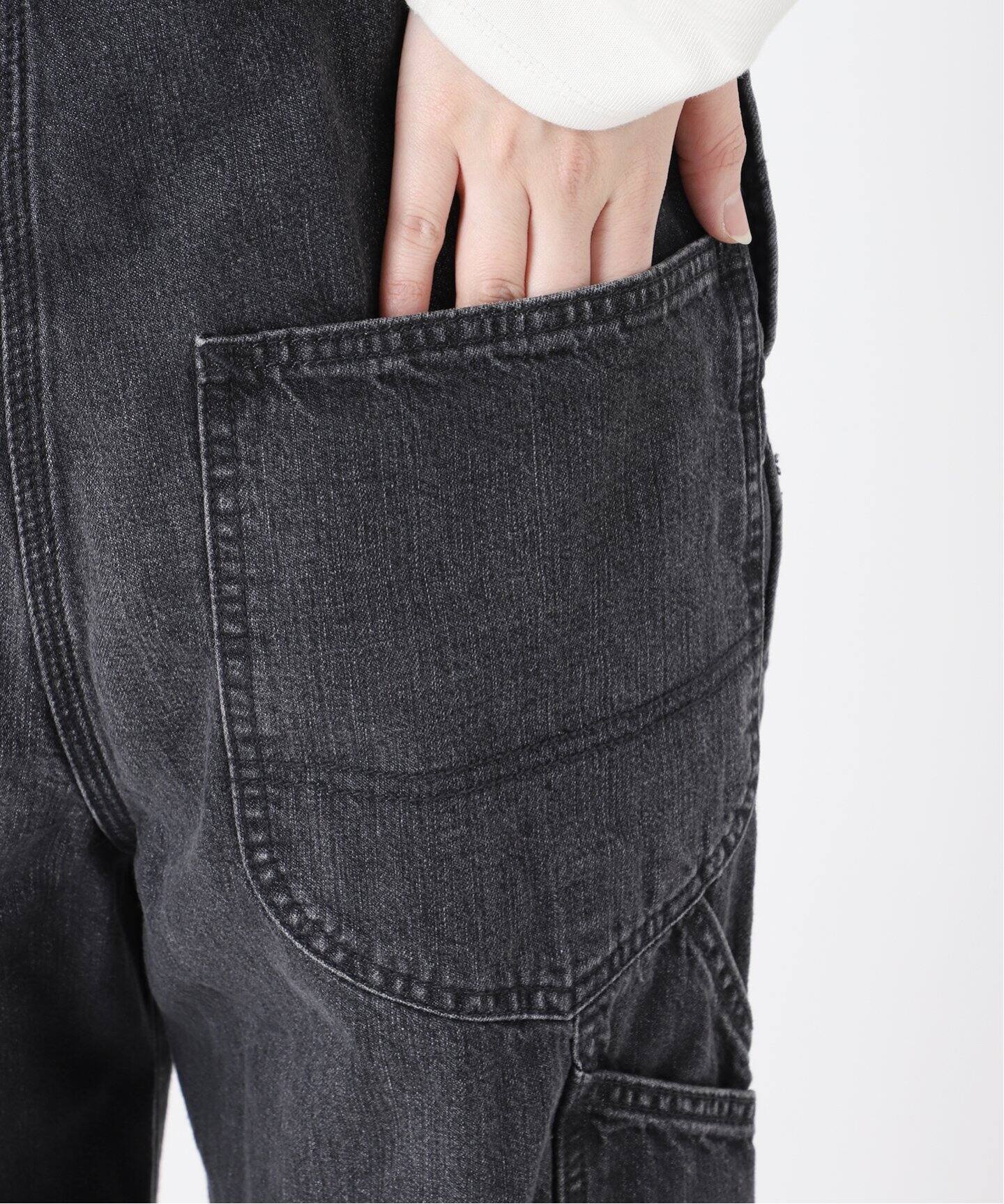 【LEE/リー】オーバーオール　SLOBE IENA LEE/リー ブラックオーバーオール LL6294（サロペット